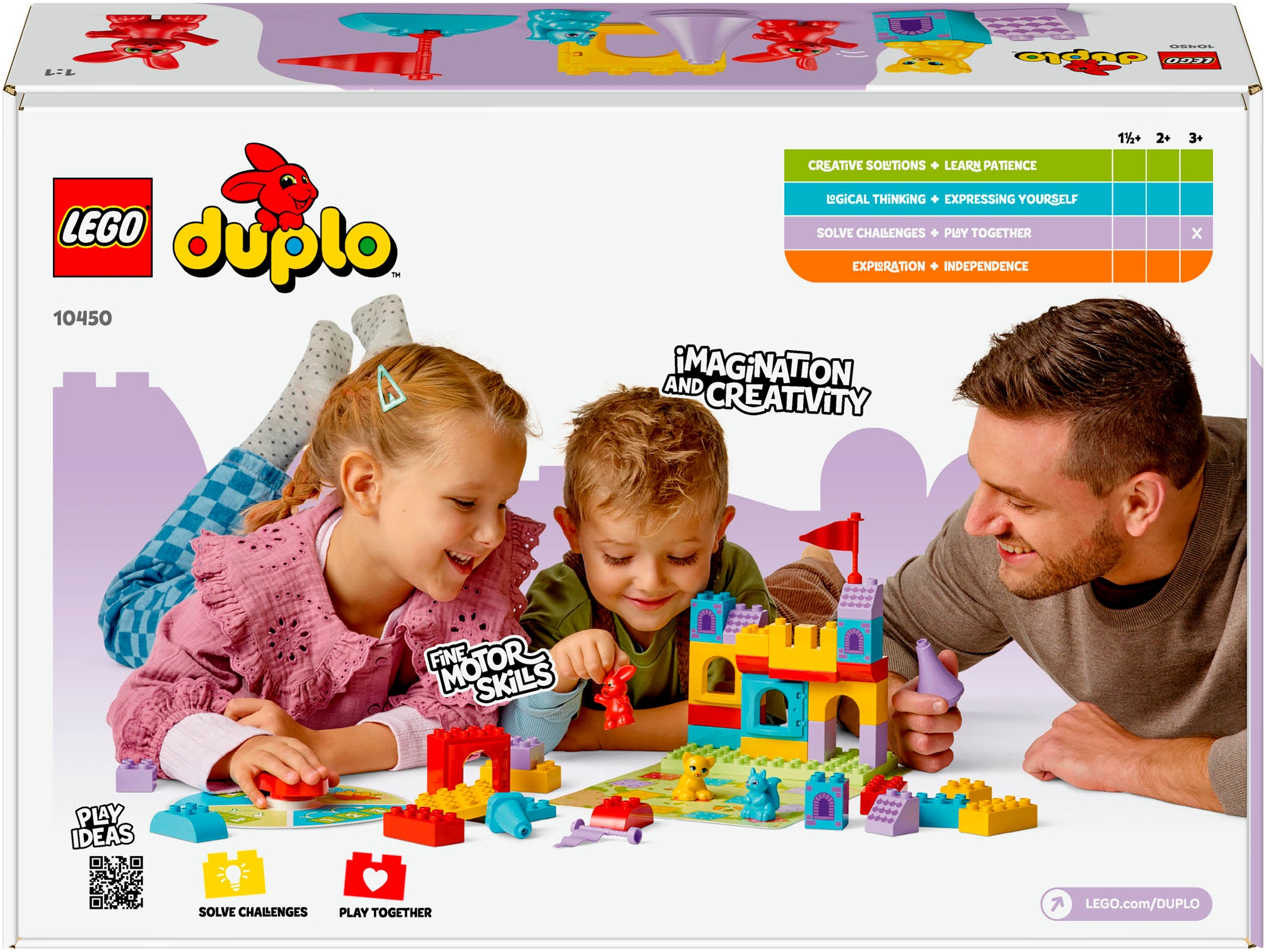 LEGO® Konstruktionsspielsteine »Hopsys Burgspiel (10450), LEGO DUPLO Town«, (47 St.), Made in Europe