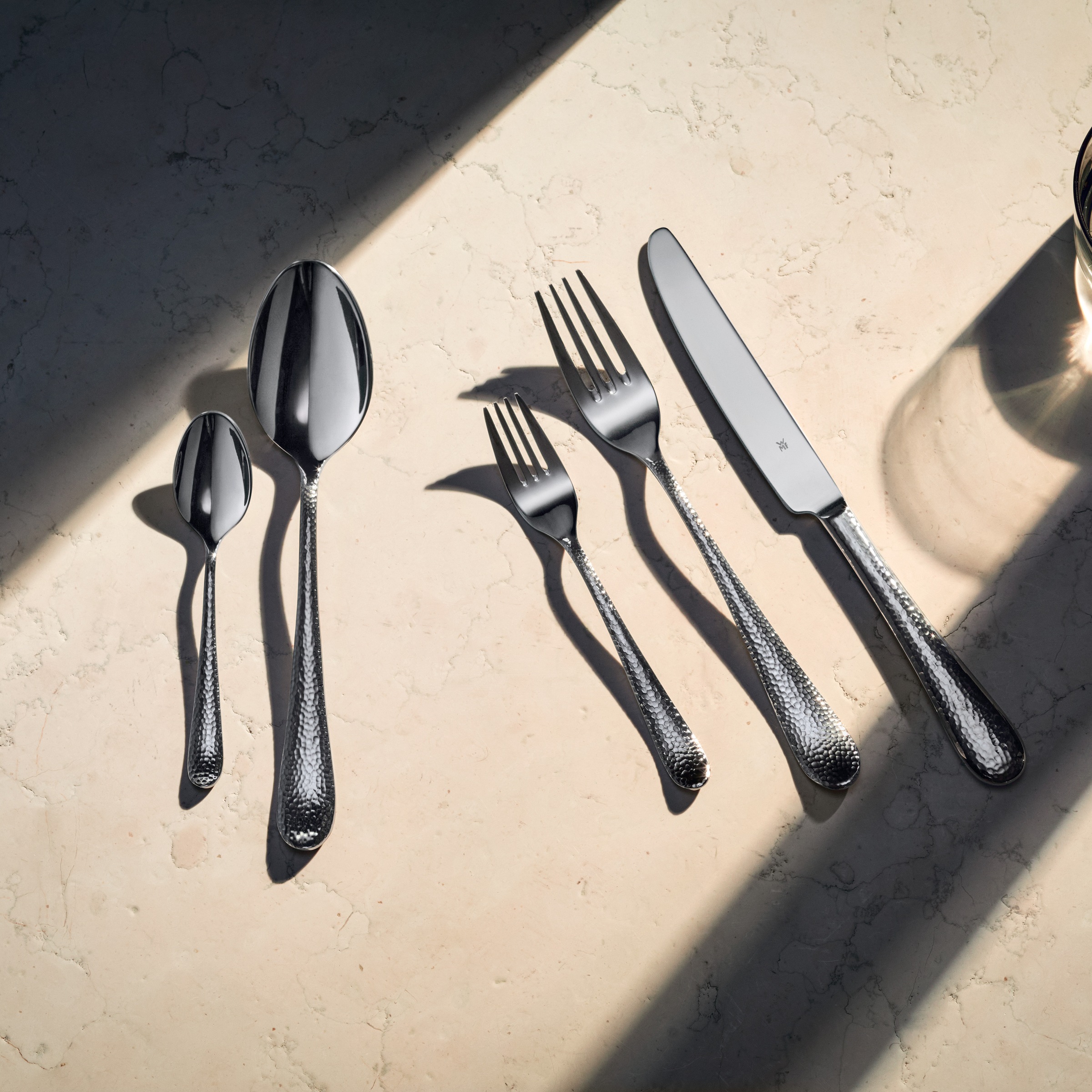 WMF Besteck-Set »Sitello«, (Set, 60 tlg.), geschmiedete Messer, farbecht, W günstig online kaufen
