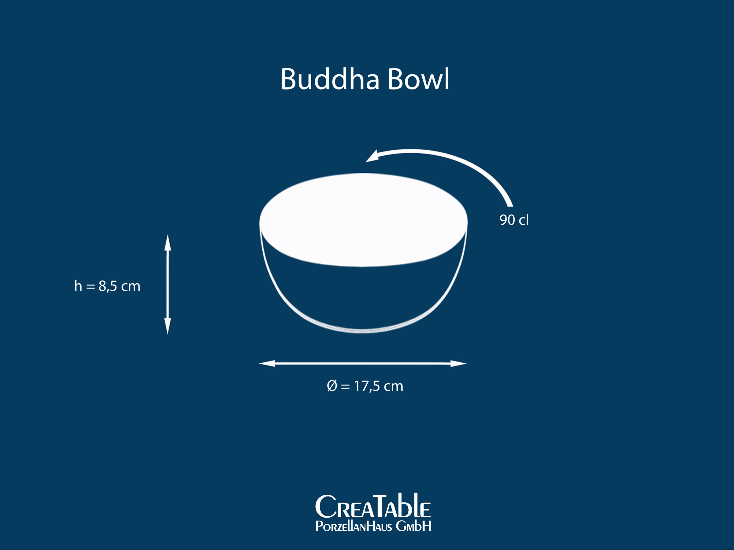 CreaTable Schale »Nature Collection, Buddha Bowl 4-tlg«, 4 tlg., aus Steinzeug, Handwerklicher Look, Vintage, Höhe 8,5 cm
