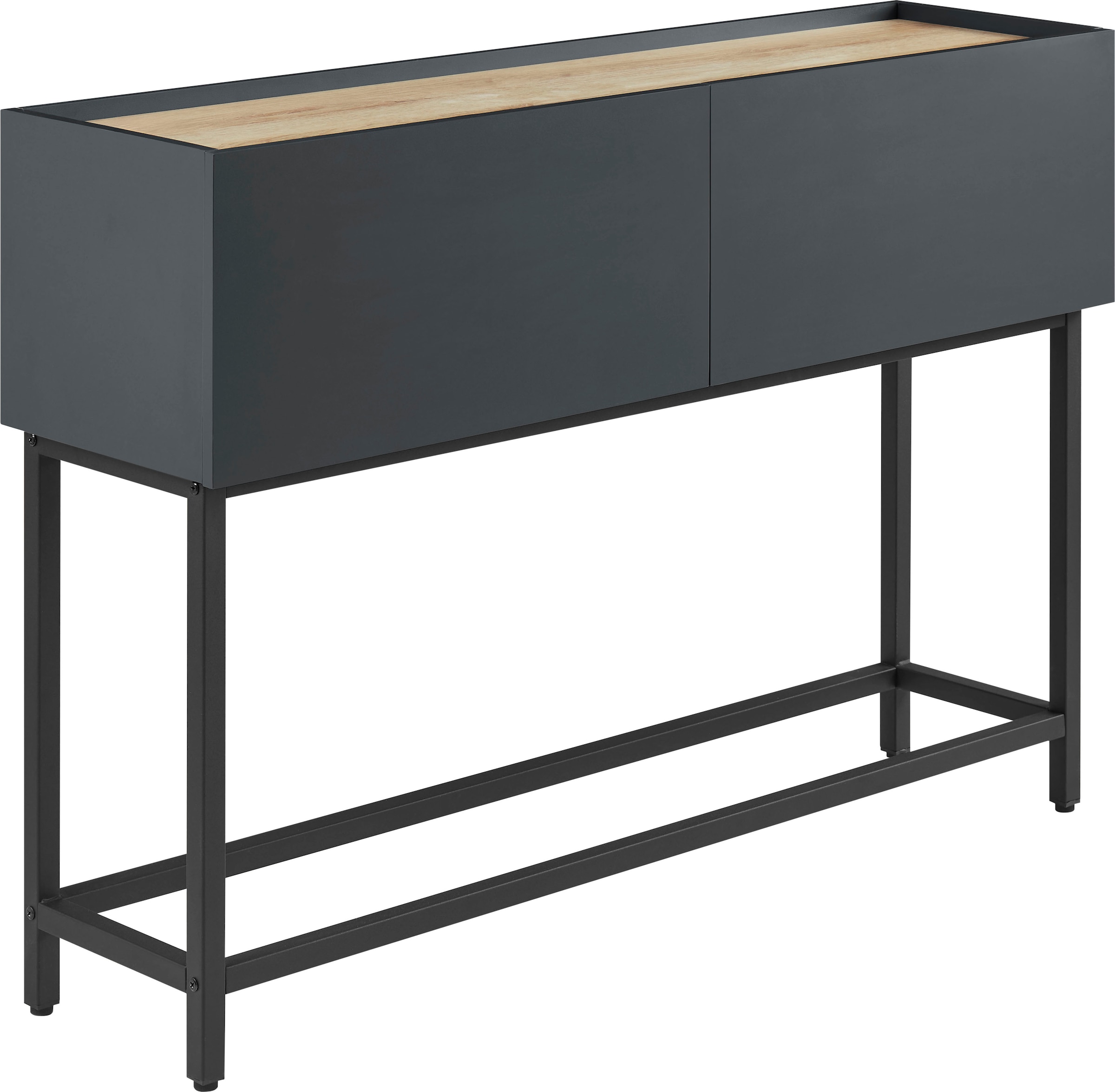 OTTO home Konsolentisch »Azly« pflegeleichte Melaminoberfläche, Metallgeste günstig online kaufen