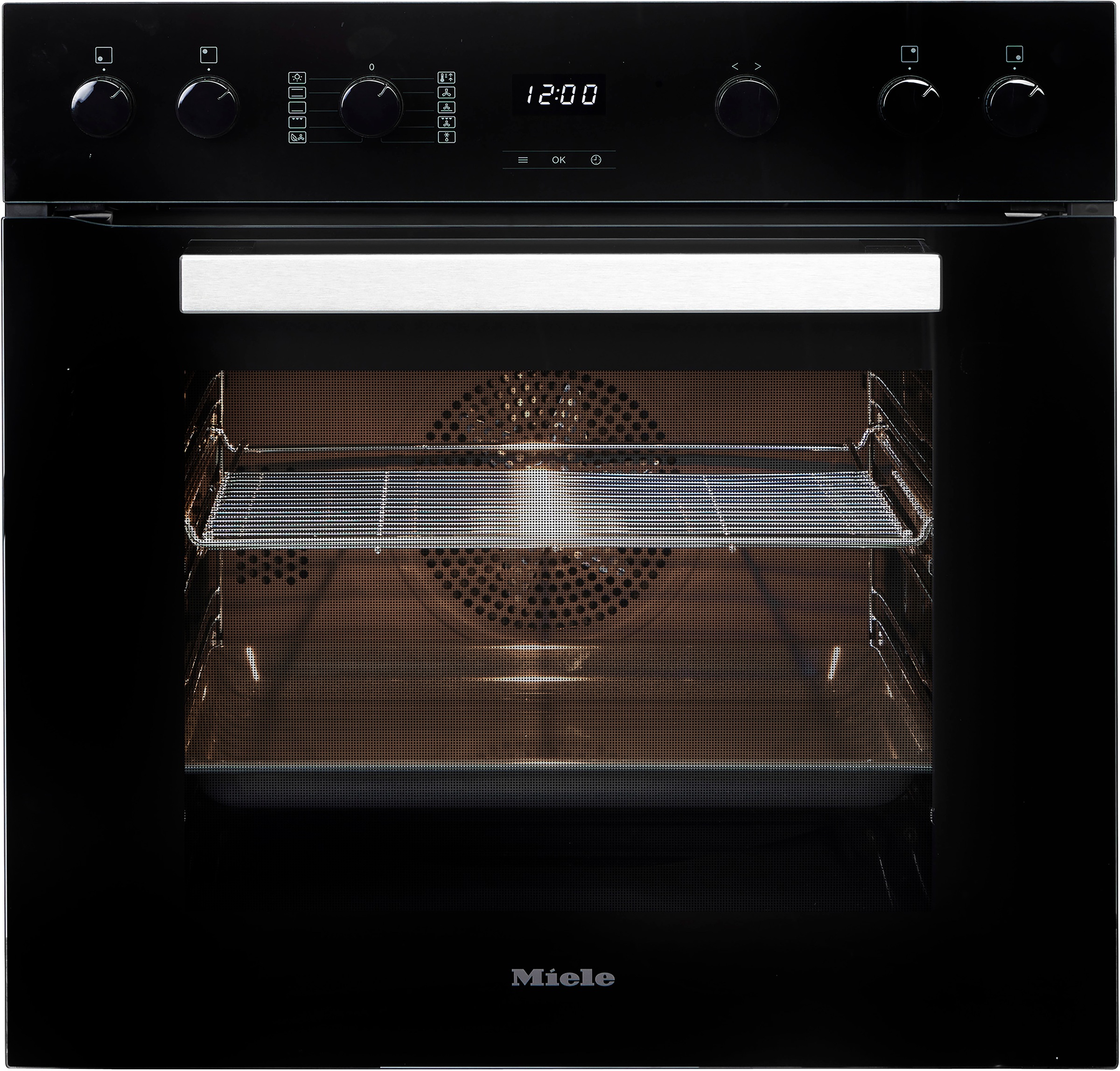 Miele Induktions Herd-Set »H2459I D OBSW + KM 7061 FR«, mit Teleskopauszug nachrüstbar, PerfectClean Ausstattung, EasyControl Bedienung