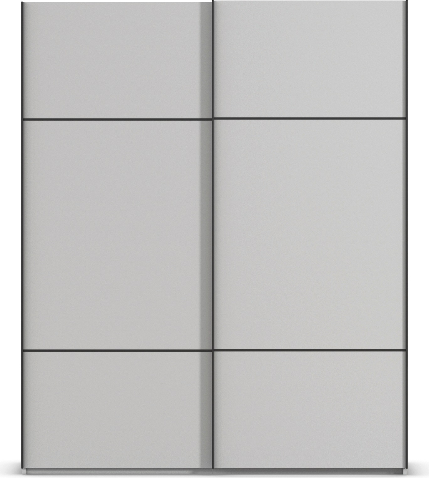 rauch Schwebetürenschrank »Kleiderschrank Schrank Garderobe Schlafzimmerschrank SCALE-TRIO«, edle dreigeteilte Front, 2 Zierleisten in Griff-Farbe MADE IN GERMANY