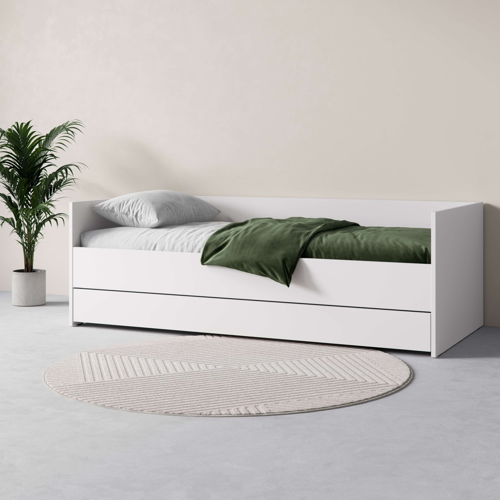 VOX Bett »SIMPLE Bettgestell mit Bettkasten und Zusatzbett, B/T/H: 95/205/6 günstig online kaufen