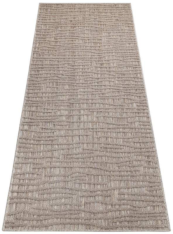 Carpet City Teppich »In-& Outdoorteppich Santorini 450, 3D-Effekt, Gestreift«, rechteckig, 5 mm Höhe, Wetterfest & UV-beständig für Terrasse, Balkon, Küche, Flur