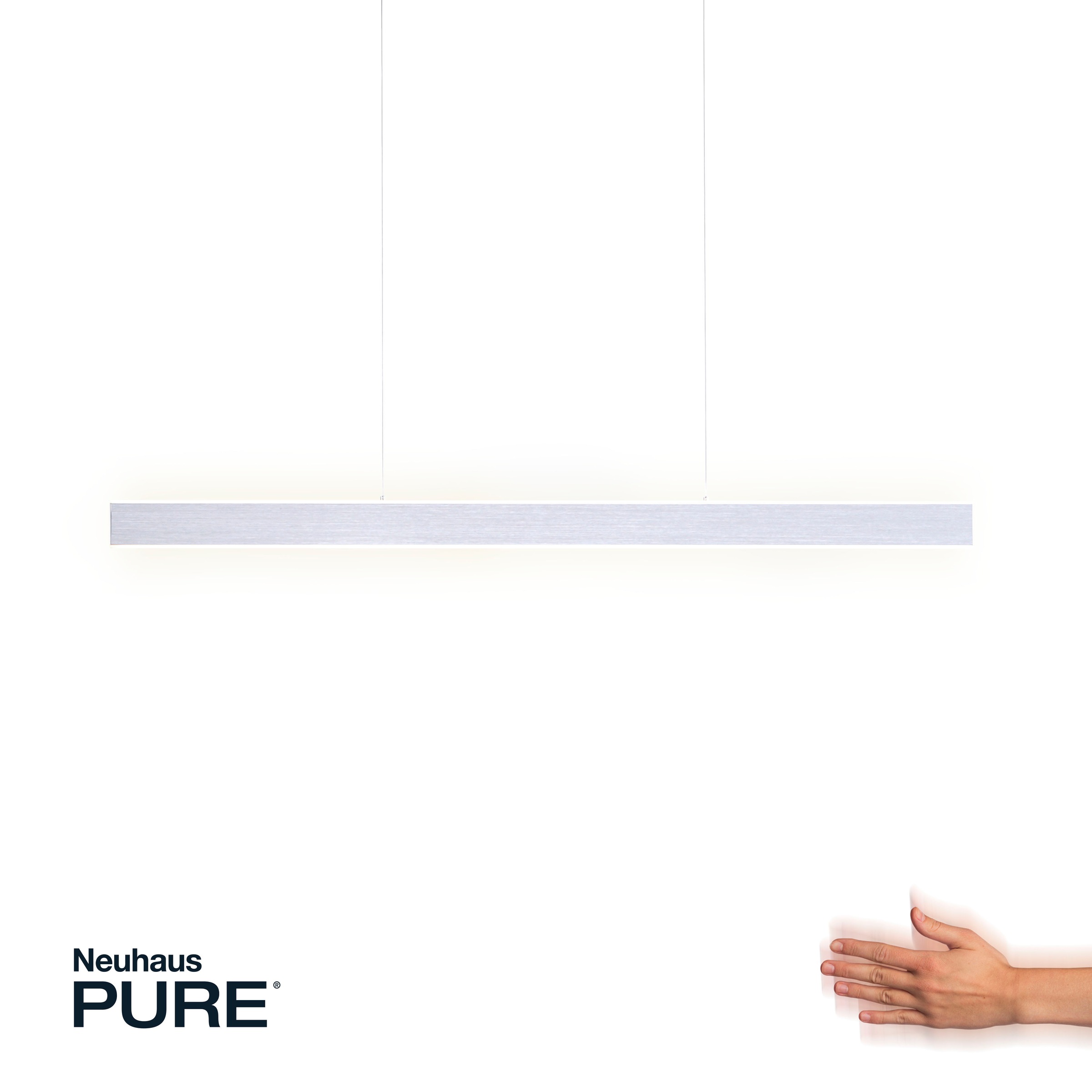 Neuhaus PURE LED Pendelleuchte »PURE Lume« LED-Board 1 Stk. warmweiß - kaltweiß Dimmbar über Sensordimmer, 3-Stufen CCT, ausziehbar