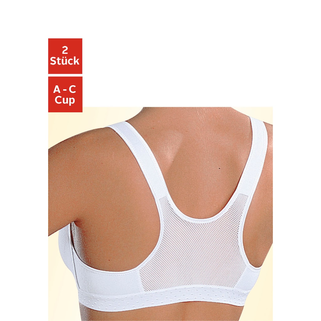 petite fleur Sport-BH, (Packung, 2 Stück)