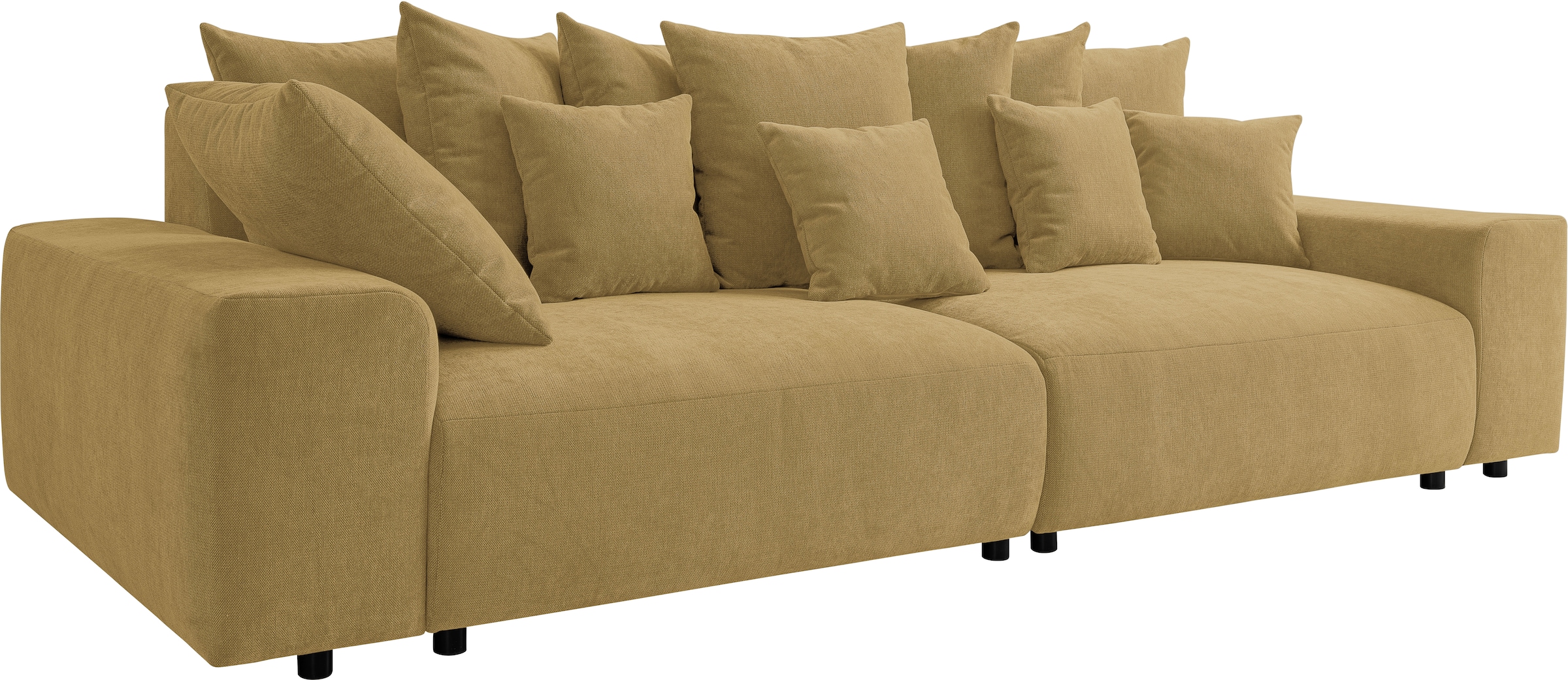 WERK2 Big-Sofa »Maxi B, Breite 290 cm«, Maximaler Kuschelkomfort: XXL-Sofa mit 78 cm Sitztiefe & 12 Kissen