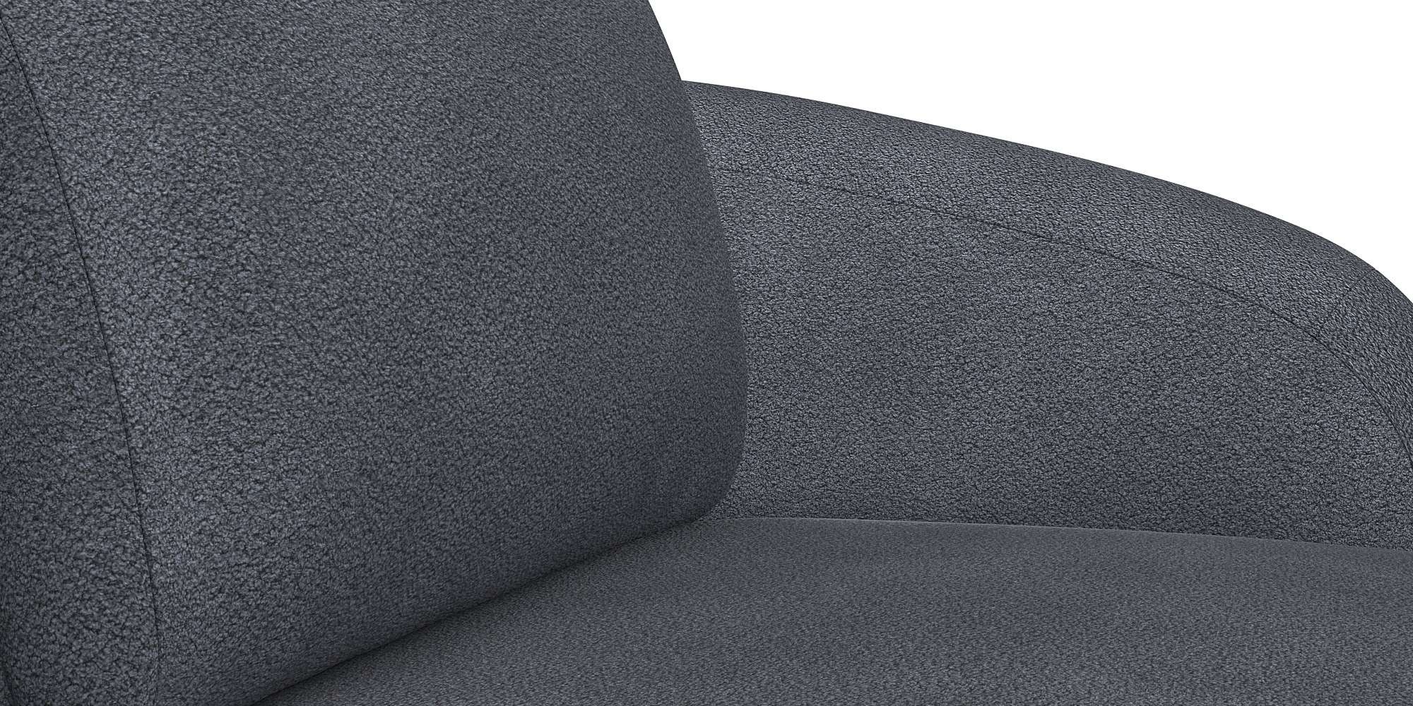FLEXLUX 2,5-Sitzer »Torino, rund, Couch, Loveseat,«, Modernes, organisches Sofa-Design, Kaltschaum, Wellenunterfederung