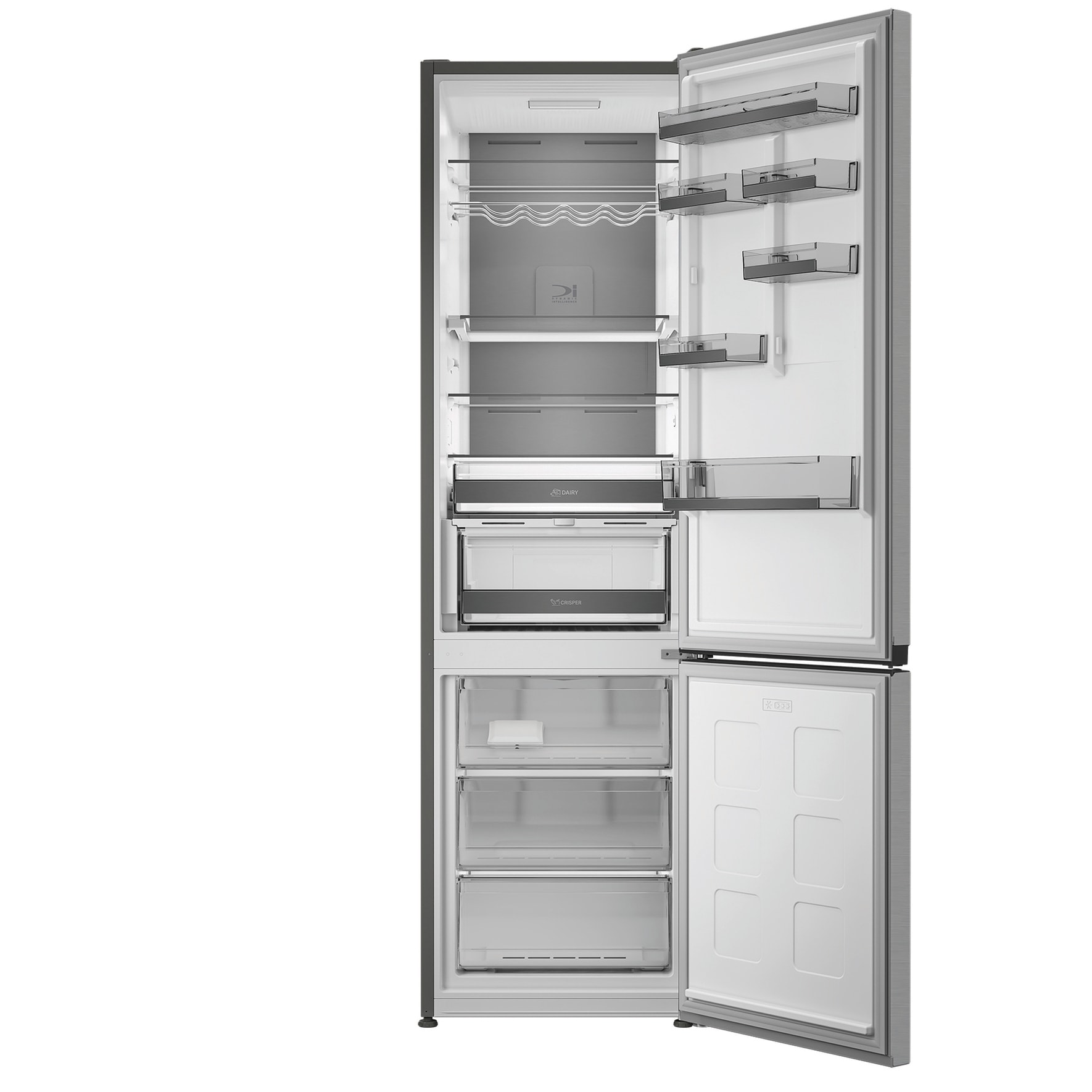 BAUKNECHT Kühl-/Gefrierkombination »KGDNF 20AMD IN« 203,5 cm hoch 59,5 cm breit FreshShield