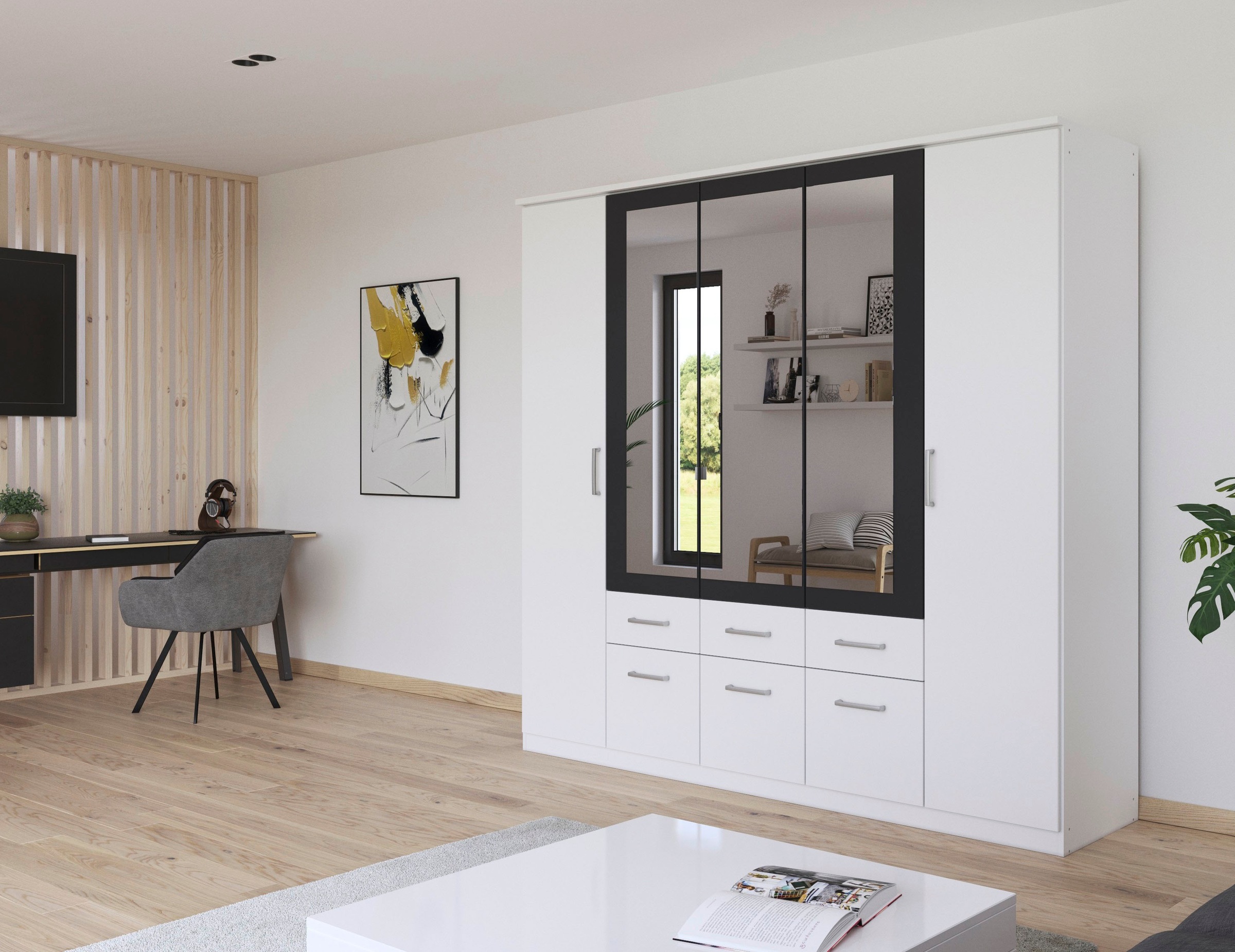 rauch Kleiderschrank "Drehtürenschrank Schrank Garderobe BURANO" mit Schubl günstig online kaufen