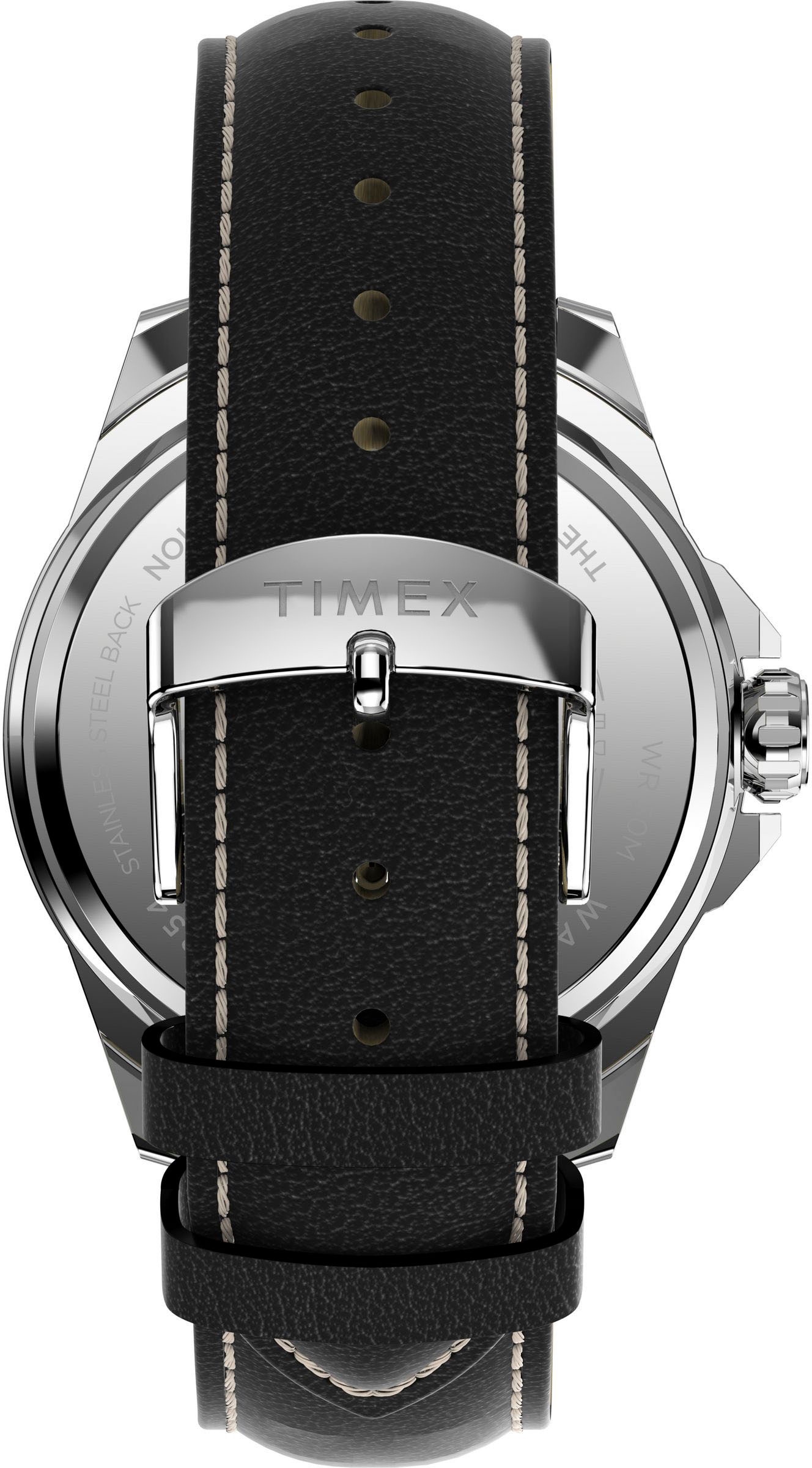 Timex Quarzuhr »ESSEX«, Armbanduhr, Herrenuhr,Lederarmband,Datum, Leuchtzeiger