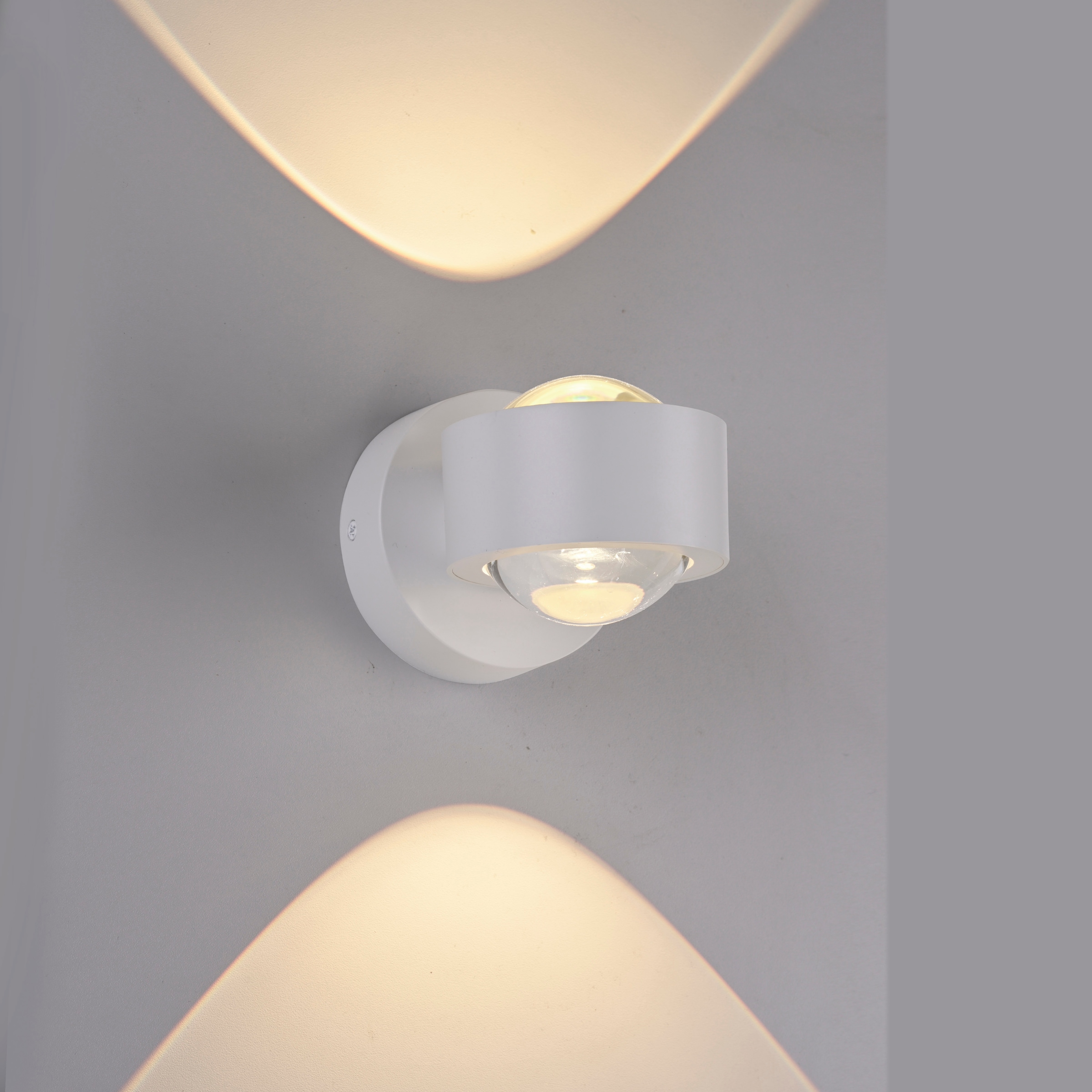 JUST LIGHT LED Wandleuchte »AKKU-CHIA« LED-Board 1 Stk. Warmweiß Akkubetrieben inkl. USB-Ladekabel, 5 Stufen Dimmung + Timerfunktion