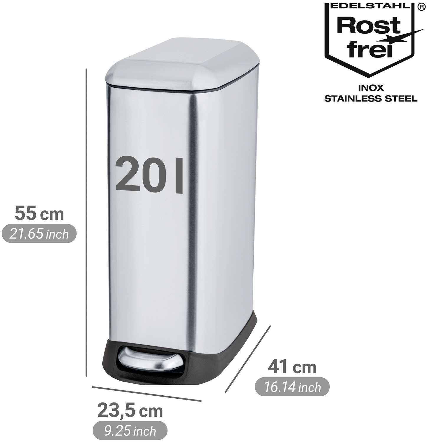 WENKO Mülleimer »Modell Design« 1 Behälter Abfalleimer mit Absenkautomatik und herausnehmbarem Einsatz