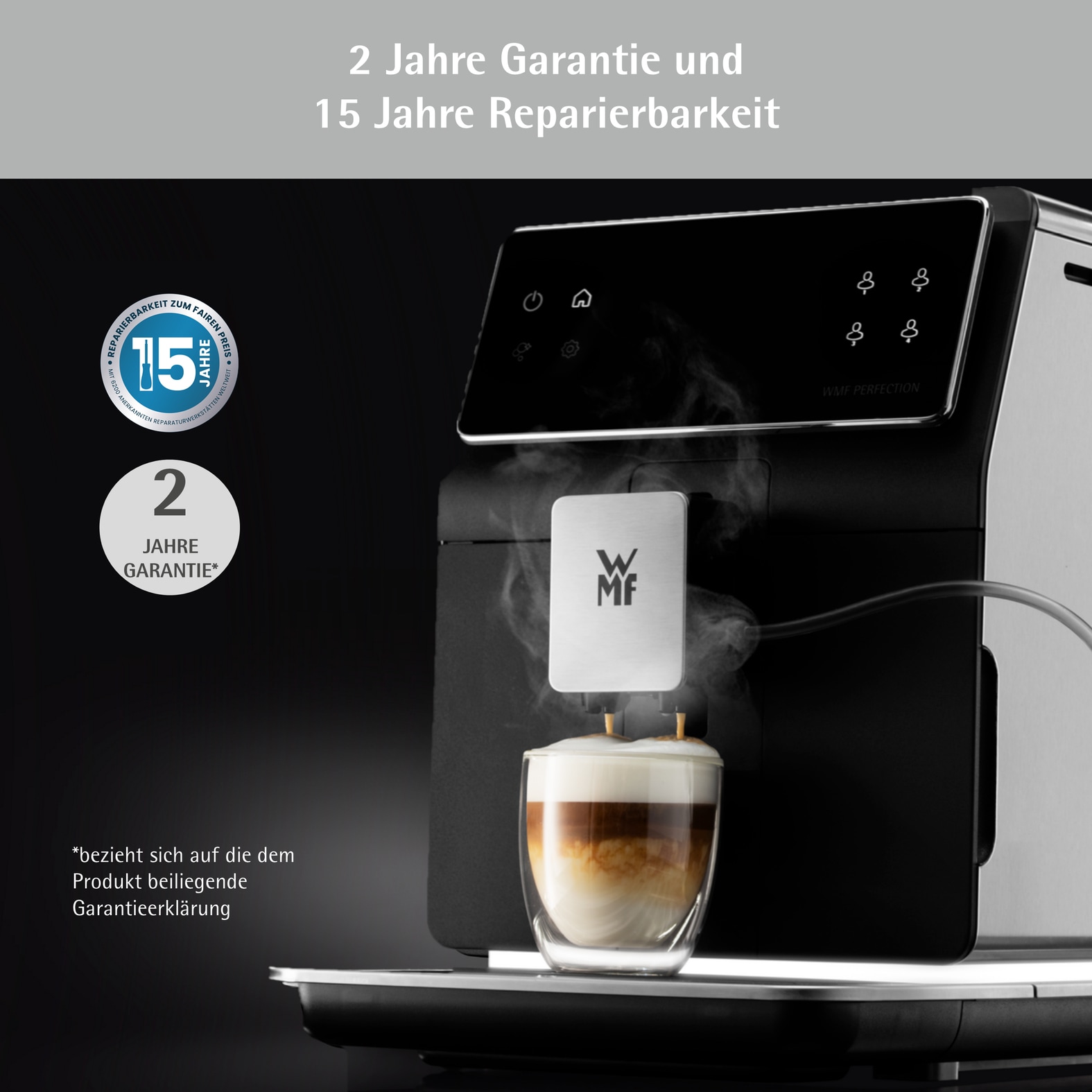WMF Kaffeevollautomat »Perfection 860L CP853D15«, intuitive Benutzeroberfläche, perfekter Milchschaum, selbstreinigend