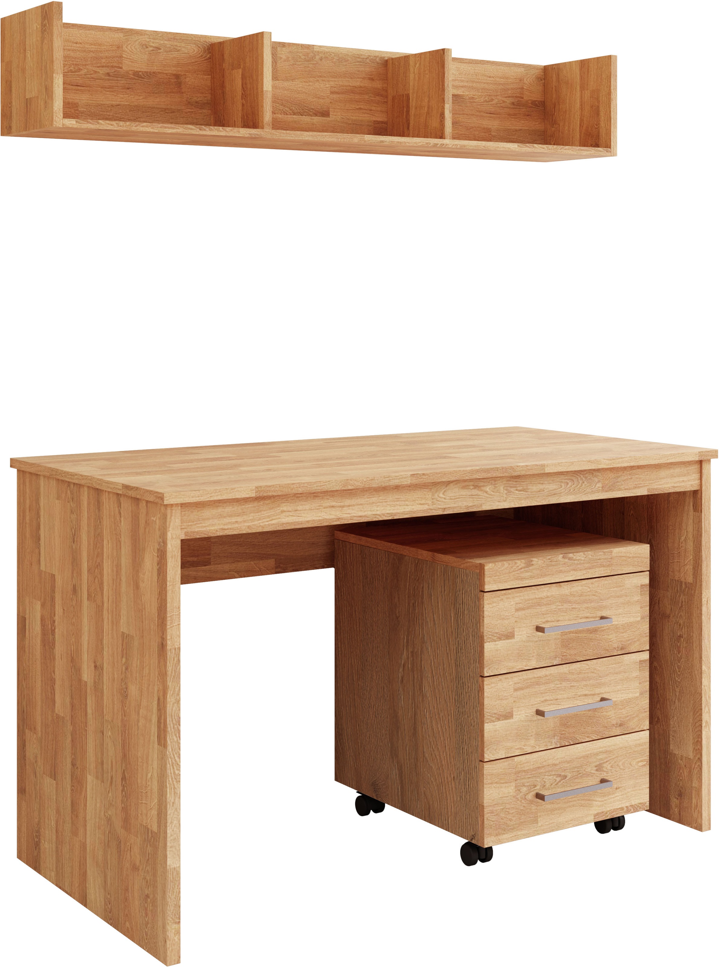 Home affaire Büromöbel-Set »Logo« Set besteht aus Schreibtisch,Rollcointain günstig online kaufen