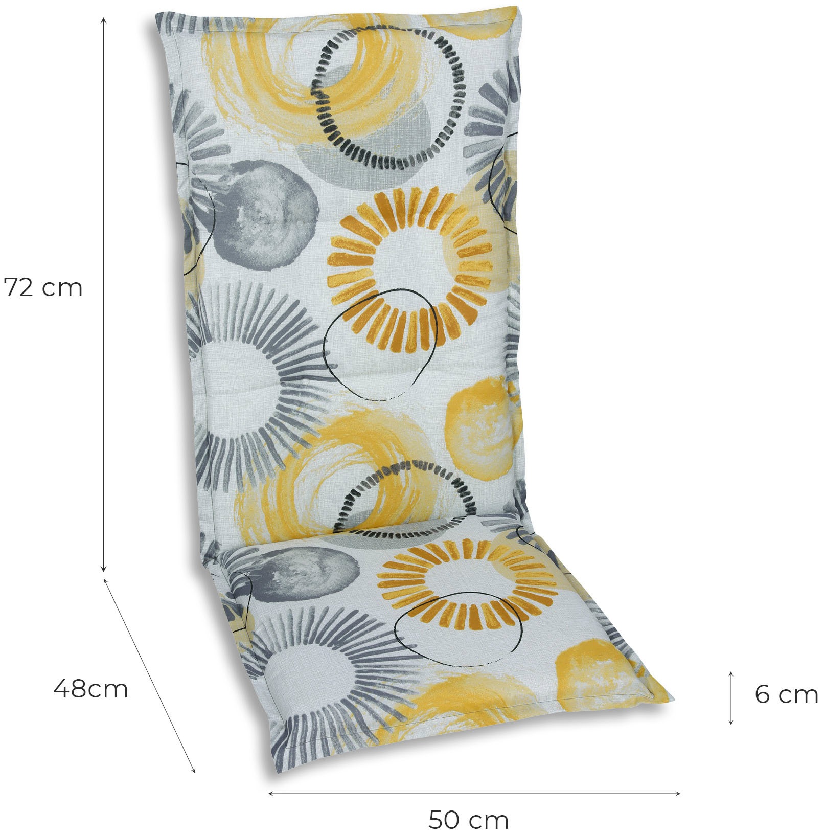 GO-DE Sesselauflage 120 x 50 cm, hoch