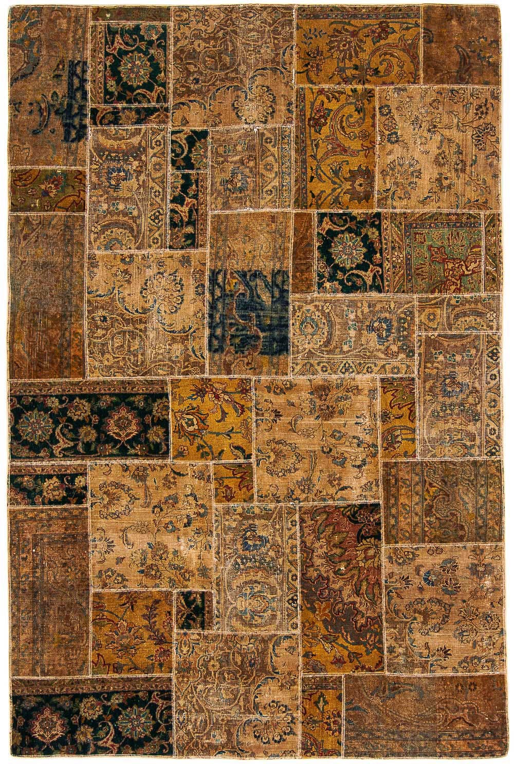 morgenland Wollteppich »Patchwork Patchwork 271 x 179 cm«, rechteckig, 8 mm günstig online kaufen