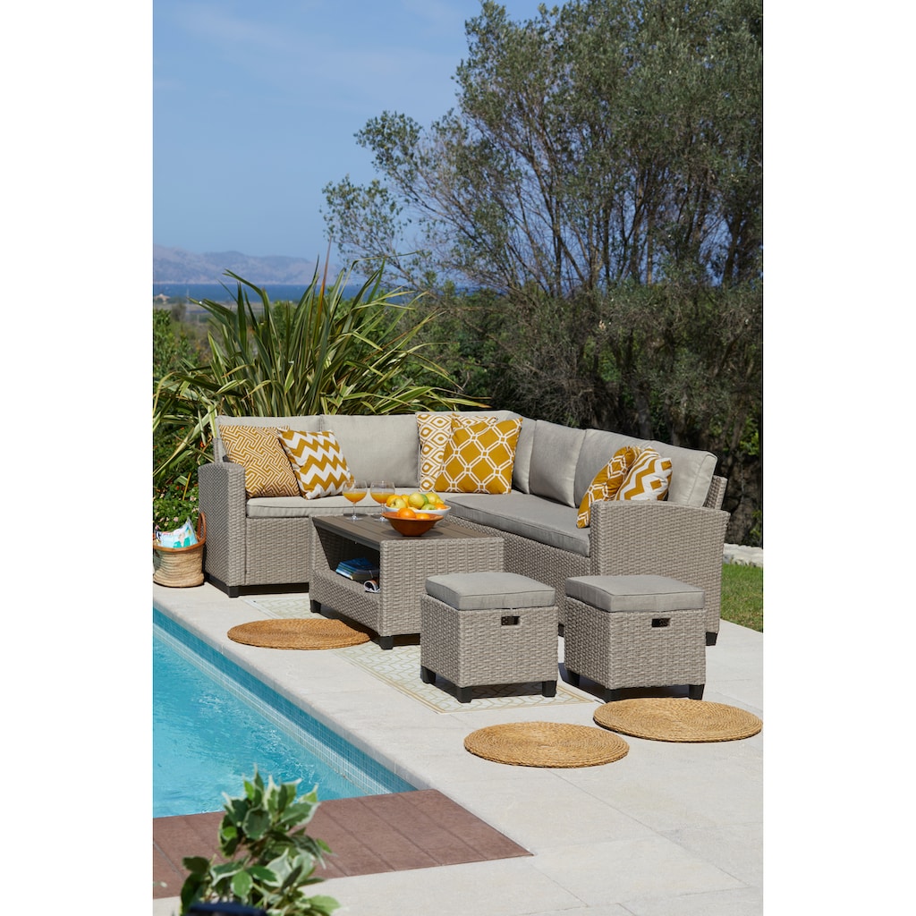 KONIFERA Gartenlounge-Set »Lorca de luxe«, (16 tlg.)