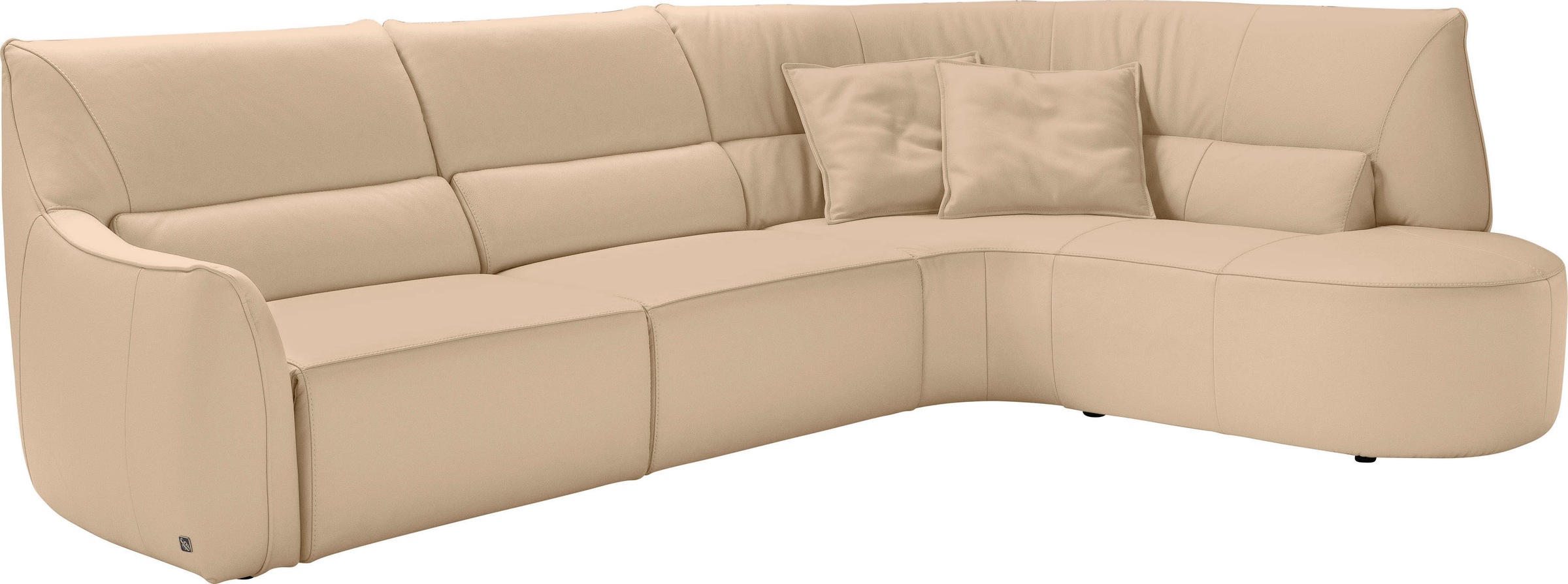 Egoitaliano Ecksofa »Puffy, extravagant & edel, Retro Designsofa, hoher Sit günstig online kaufen