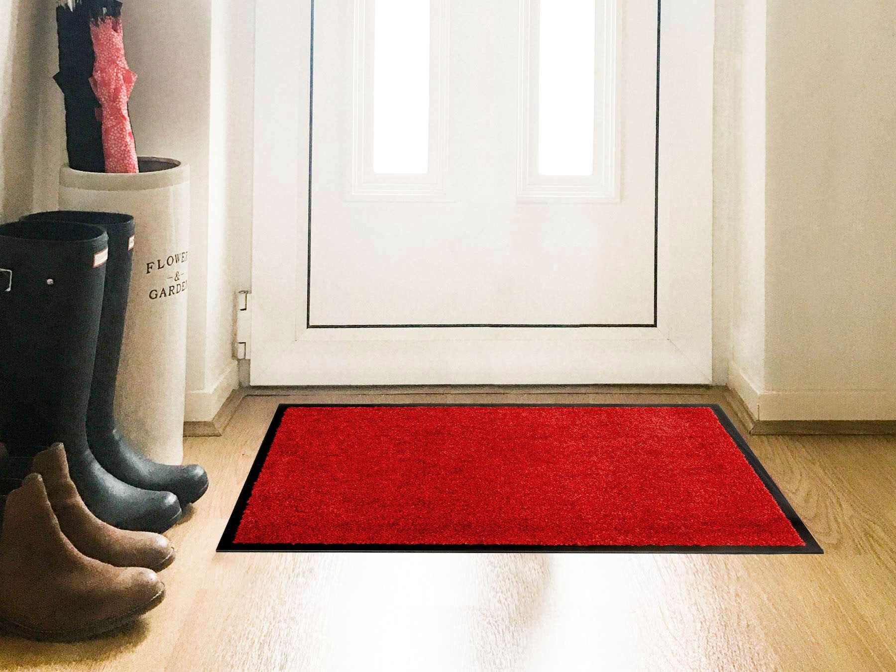 Primaflor-Ideen in Textil Fußmatte »Schmutzfangmatte CLEAN PRO, Made in Belgium«, rechteckig, 8 mm Höhe, Uni-Farben, UV-beständig, strapazierfähig, waschbar