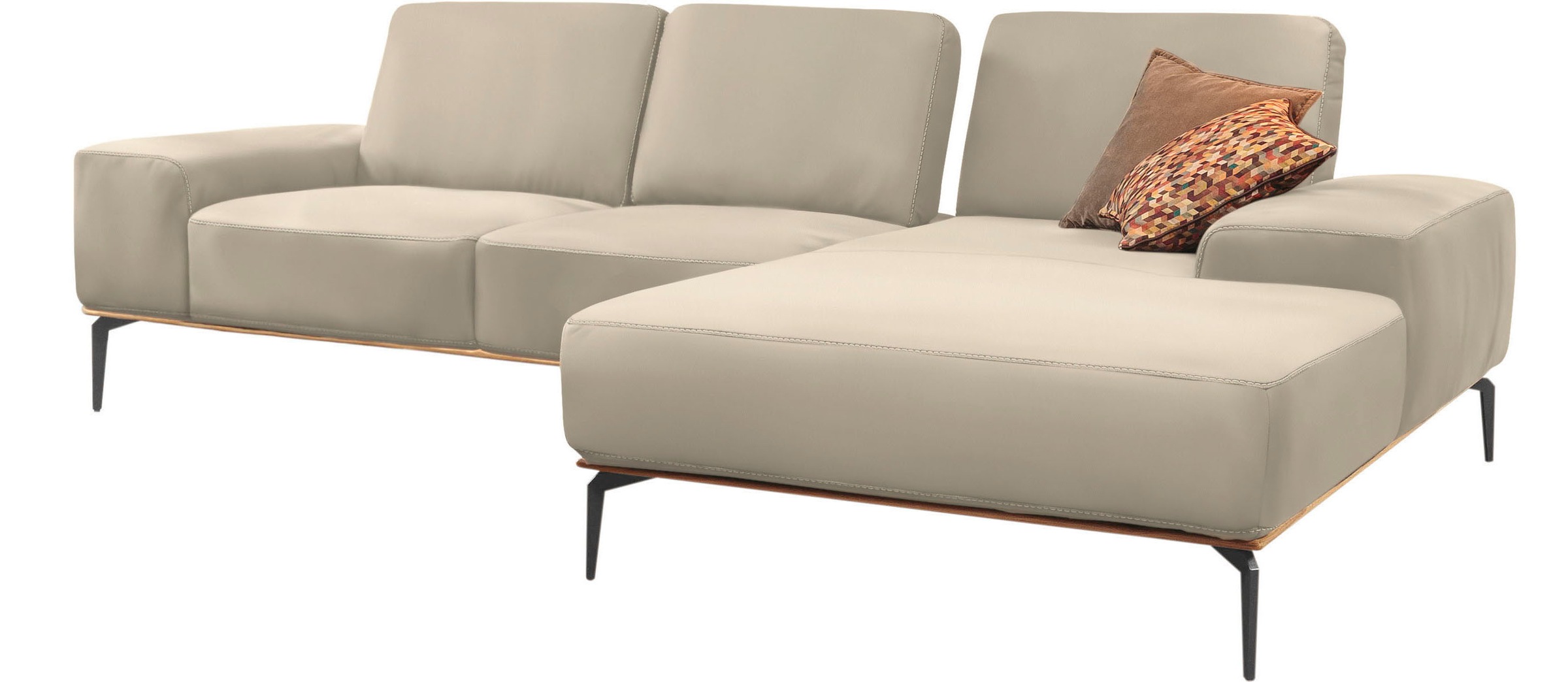 W.SCHILLIG Ecksofa "run, Designsofa mit tollem Sitzkomfort, bequem, L-Form" günstig online kaufen