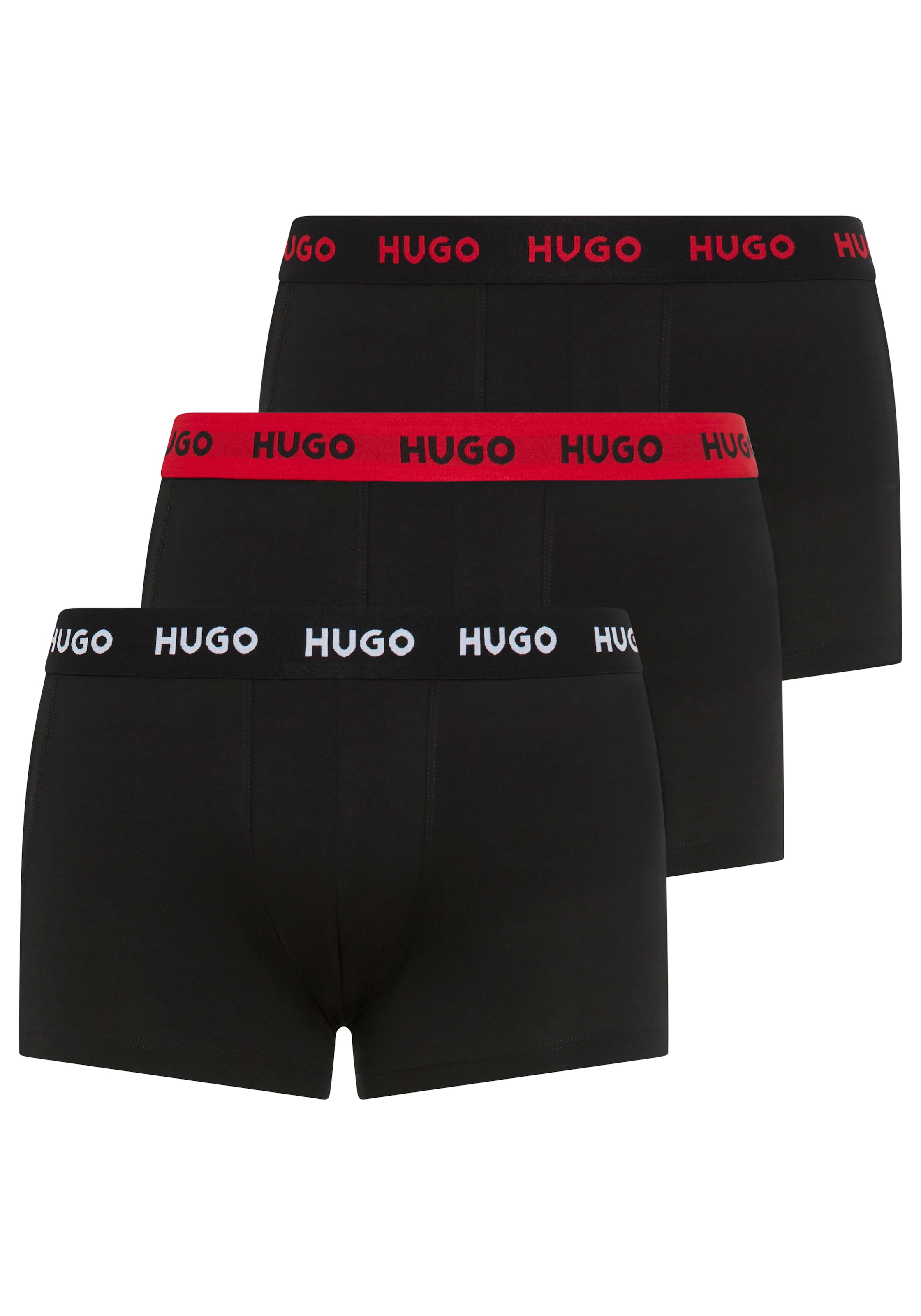 HUGO Underwear Trunk »TRUNK TRIPLET PACK«, (Packung, 3 St.), mit Logoschriftzug auf dem Bund