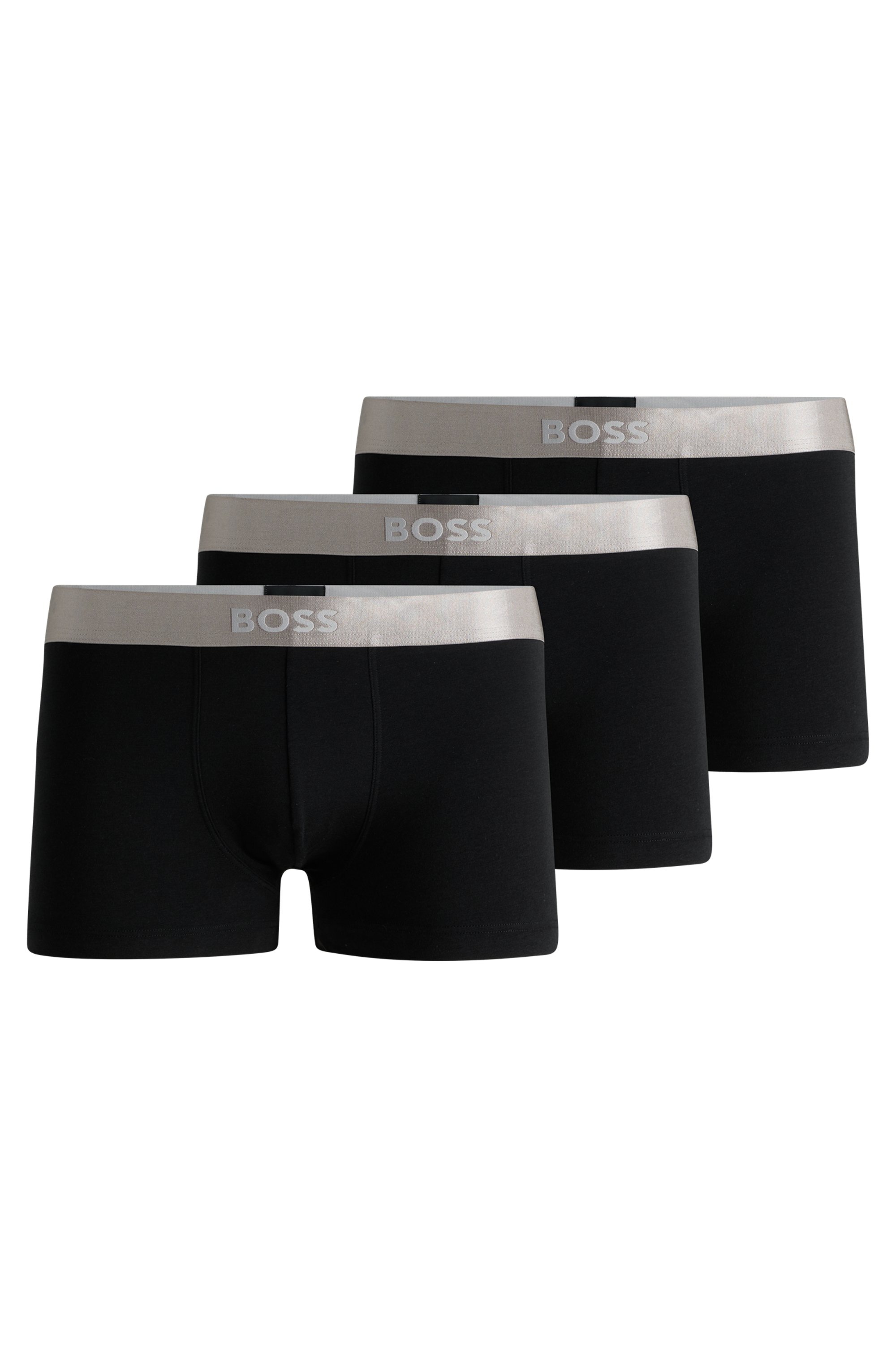 BOSS Trunk »Trunk 3P Metallic«, (Packung, 3 St., 3er), mit elastischem Bund