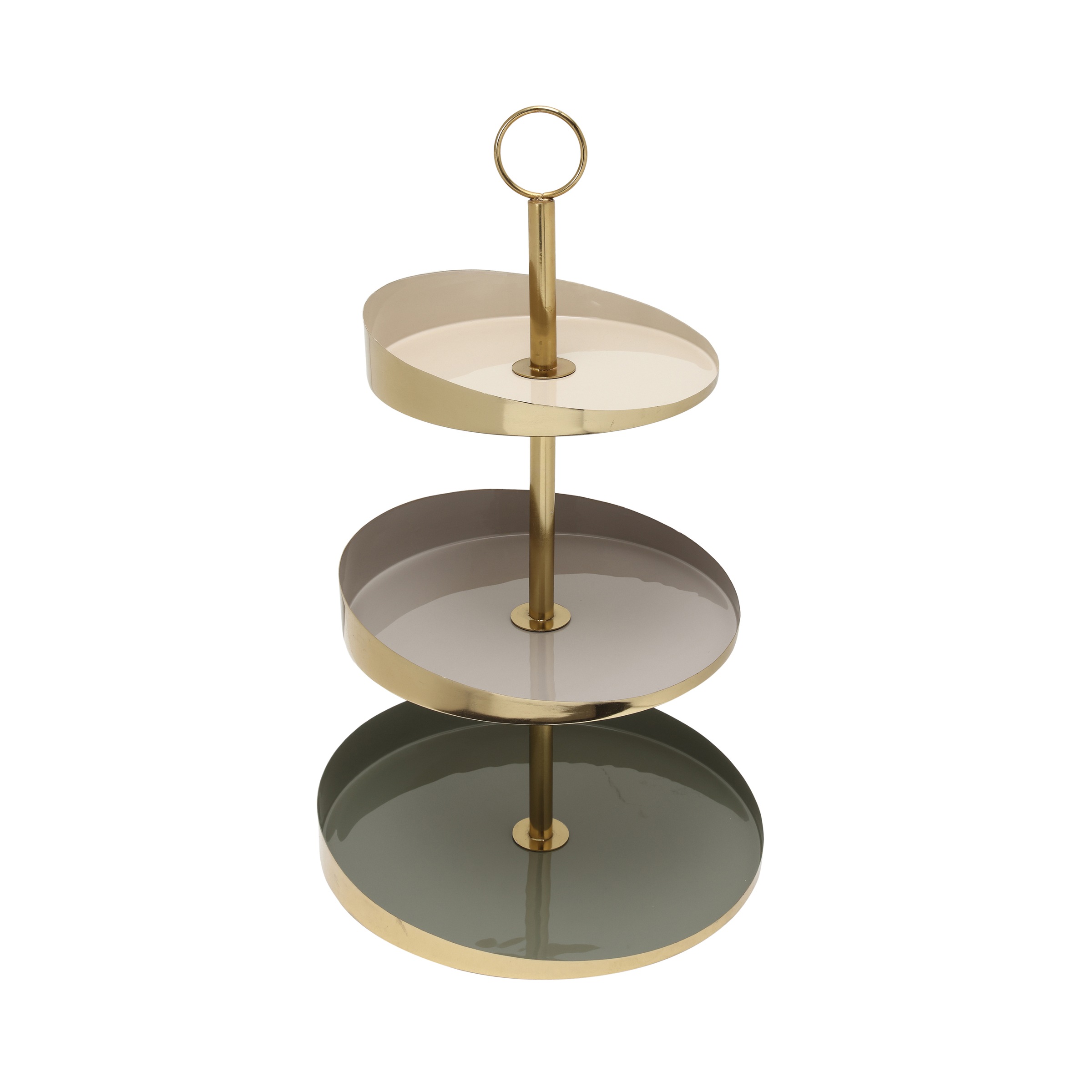Kayoom Etagere »Etagere Art Deco 2125«, Handarbeit, 3-Etagen-Servierpalette aus Eisen, bunt lackiert