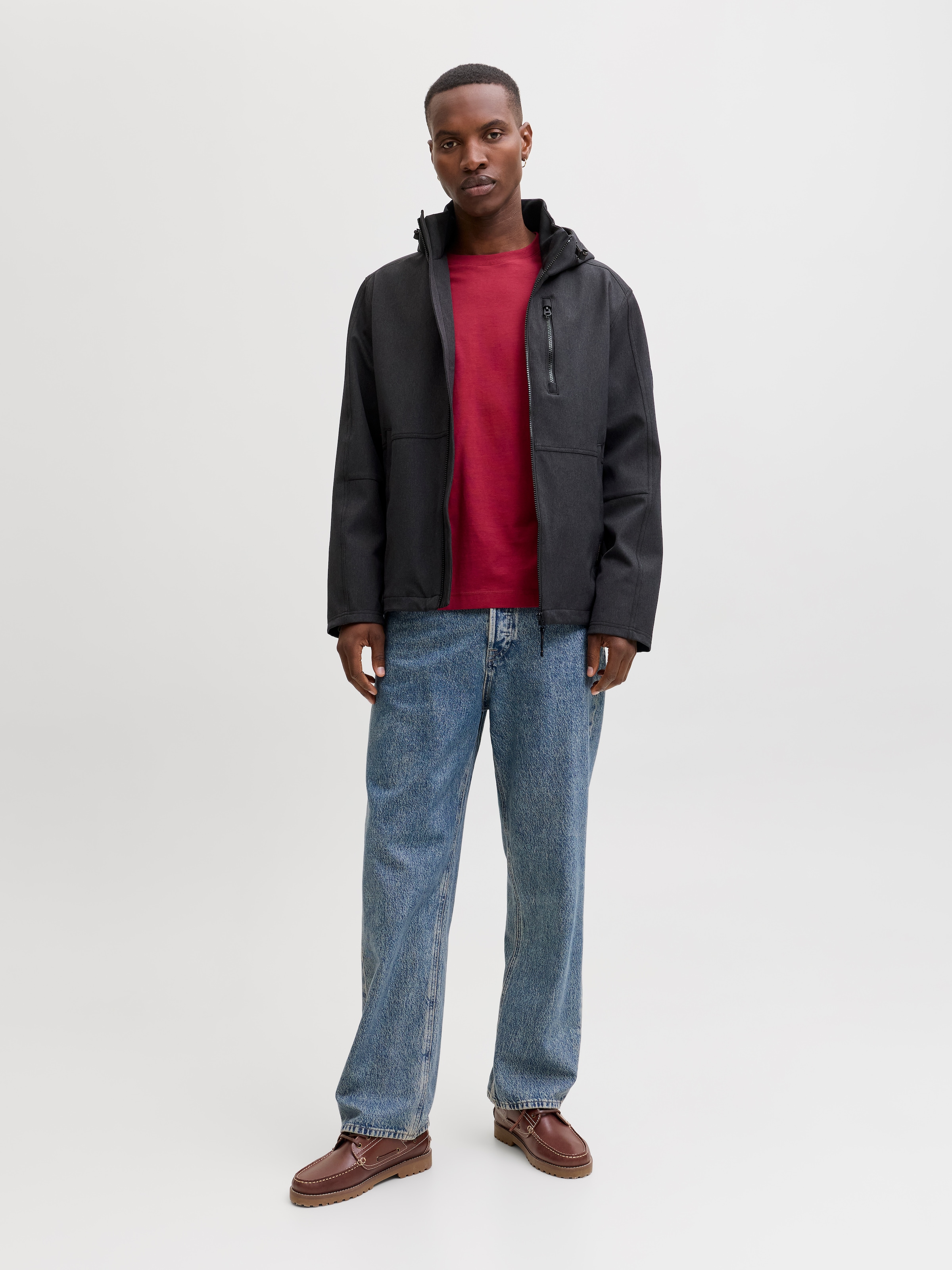Jack & Jones Outdoorjacke »JJEADAM DOVER JACKET SN« mit Kaputze
