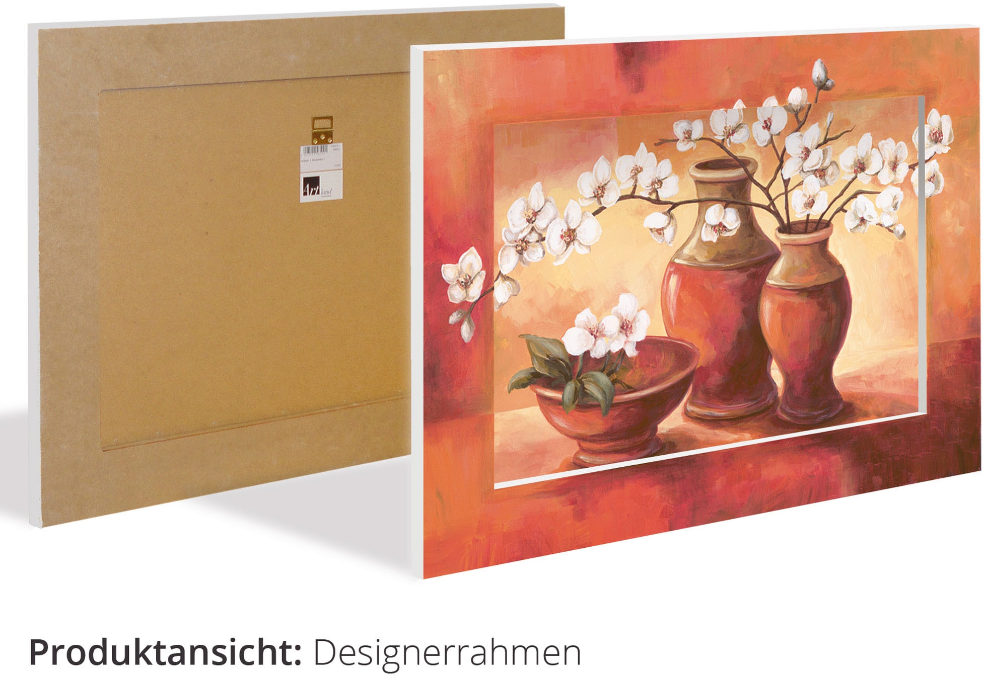 (1 & Vasen roten in St.) Töpfe, kaufen Wandbild Vasen Artland Kirschblüten »Weiße II«,