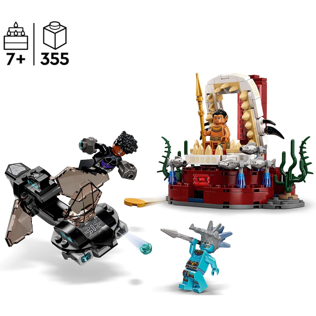 LEGO® Konstruktionsspielsteine »König Namors Thronsaal (76213), LEGO® Marvel«, (355 St.)