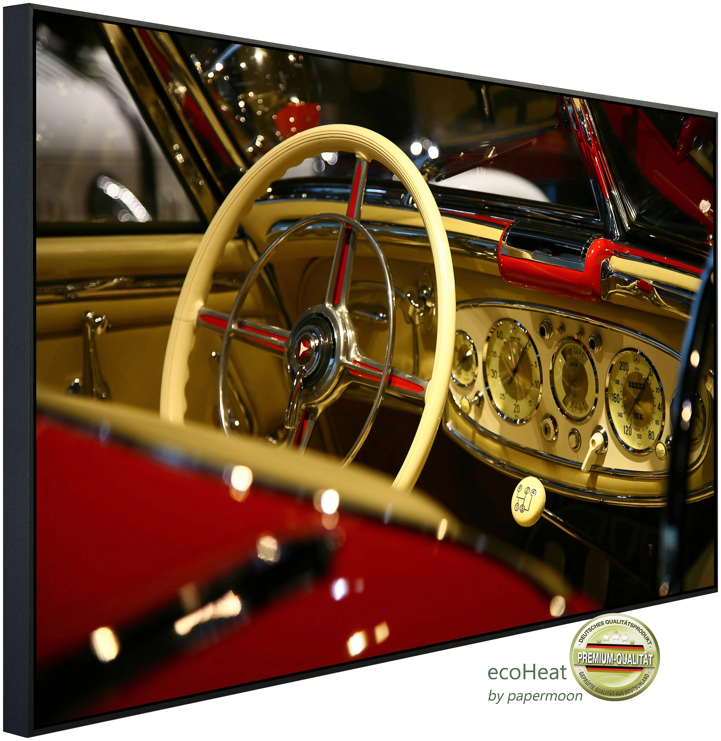 Papermoon Infrarotheizung »Klassisches Benz Interieur«, sehr angenehme Stra günstig online kaufen