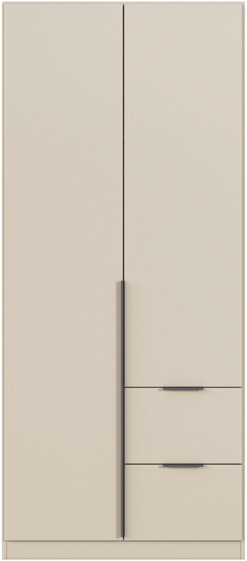 rauch Drehtürenschrank »Kleiderschrank Schrank Garderobe AGORDO mit Dekor- oder Hochglanzfront«, (in zwei Griff-Farben mit Dekor- oder Hochglanzfront), mit Außenschubkästen, in 6 Breiten und 2 Höhen MADE IN GERMANY