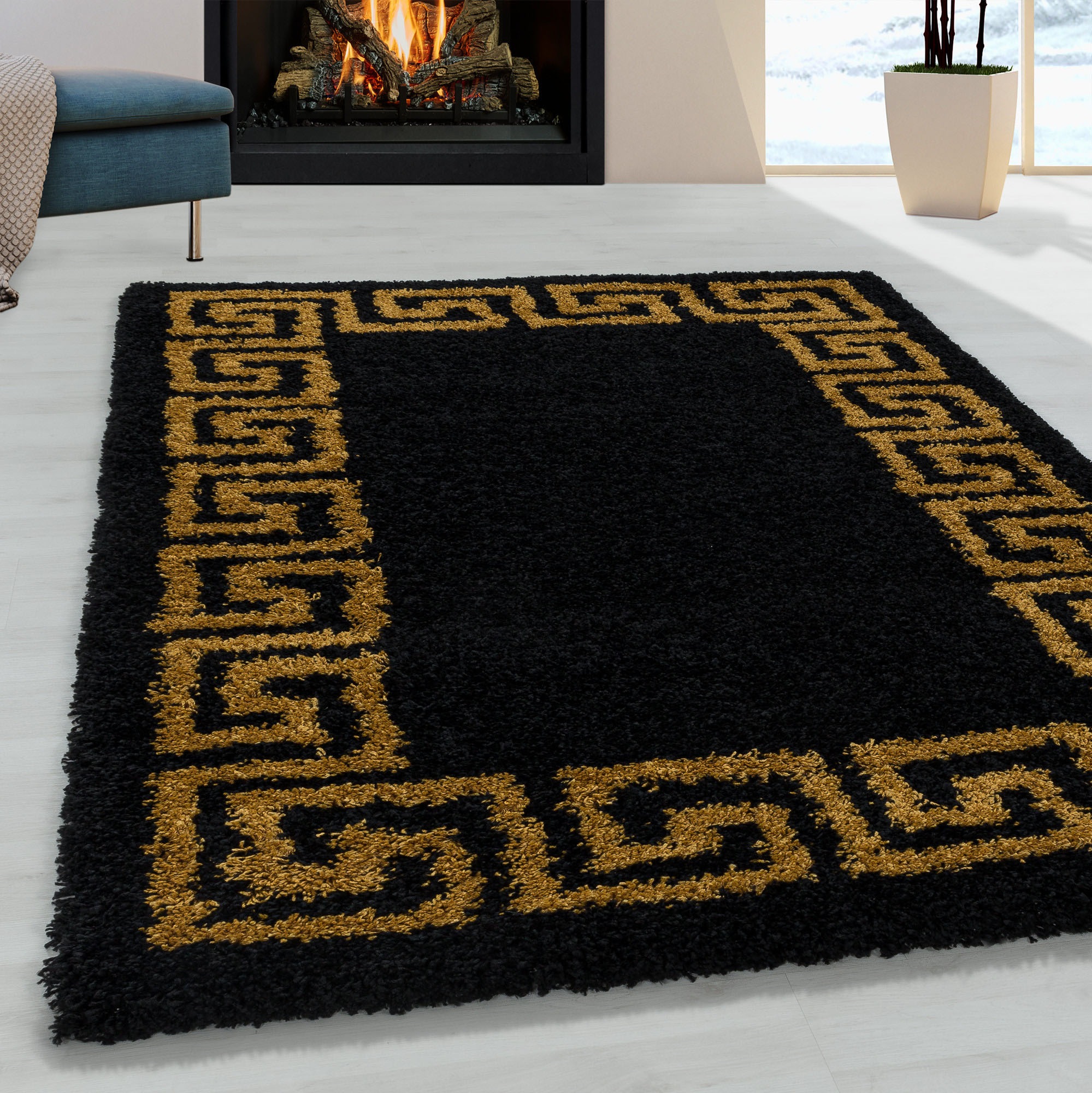 Ayyildiz Teppiche Hochflor-Teppich »HERA 3301«, rechteckig, 50 mm Höhe, Woh günstig online kaufen