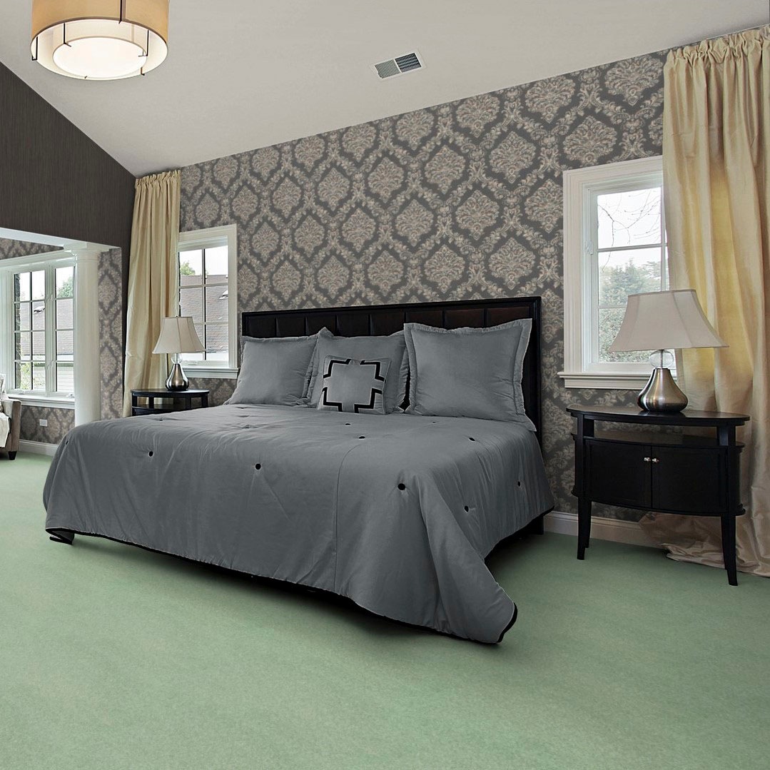 Bodenmeister Teppichboden »Jupiter, Velours - meliert, Made in Belgium«, rechteckig, 7,5 mm Höhe, Wohnzimmer, Schlafzimmer, Kinderzimmer, Breite 400/500 cm