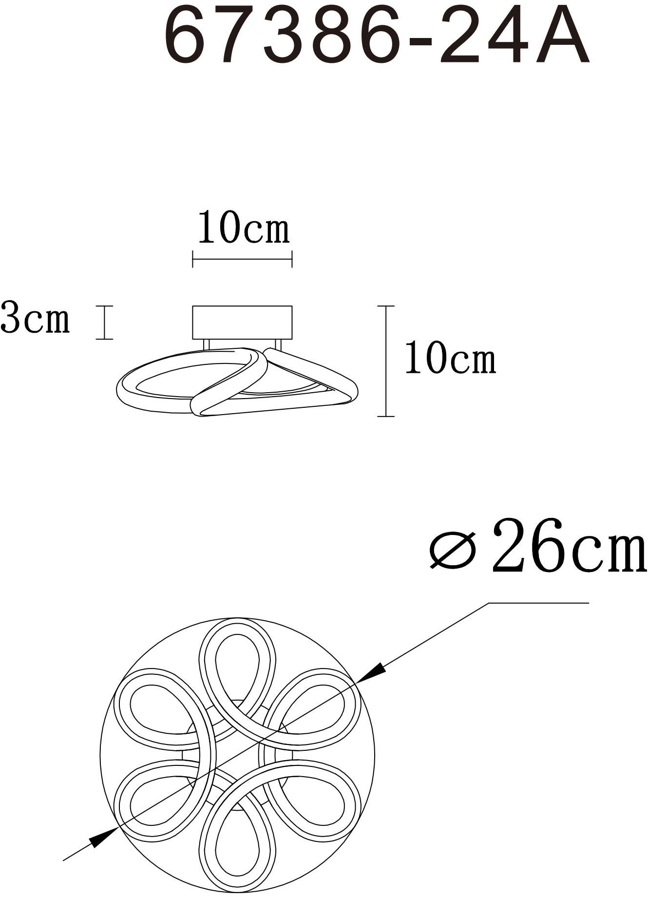GLOBO LIGHTING LED Deckenleuchte »MELISAND« LED-Modul Deckenleuchte/ø: 260mm/CCT 2700/4000/6000K