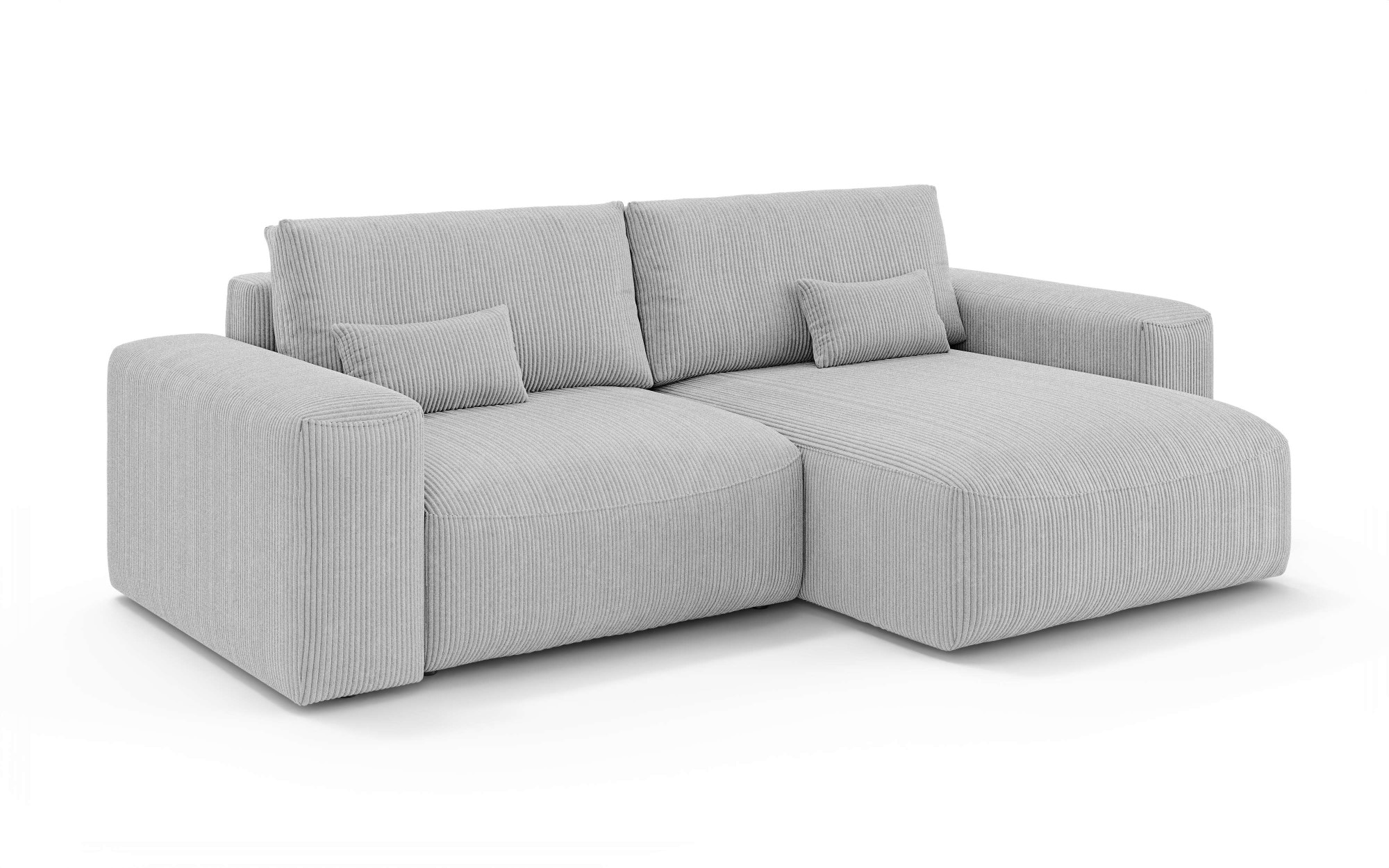 OTTO home Ecksofa »MATTS Schlafsofa mit Bettkasten, Maße B/T/H: 265/159/89 cm«, L-Form mit Recamiere rechts oder links, hoher Sitzkomfort
