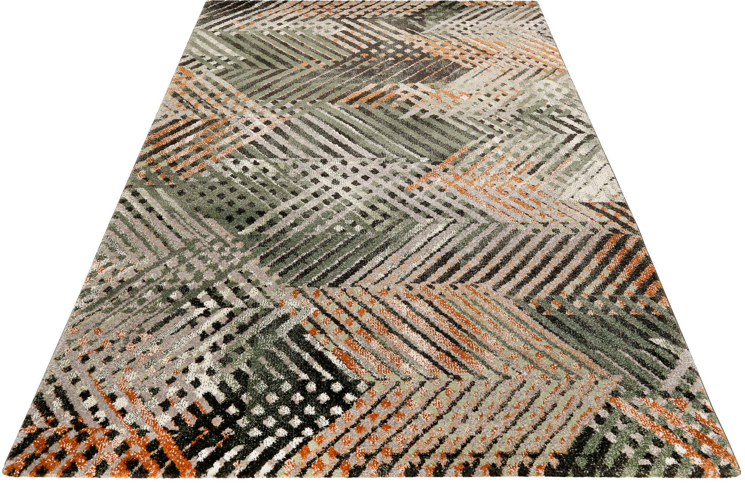 Esprit Teppich »Vario, ESP-40121«, rechteckig, 13 mm Höhe, Kurzflor, Geomet günstig online kaufen
