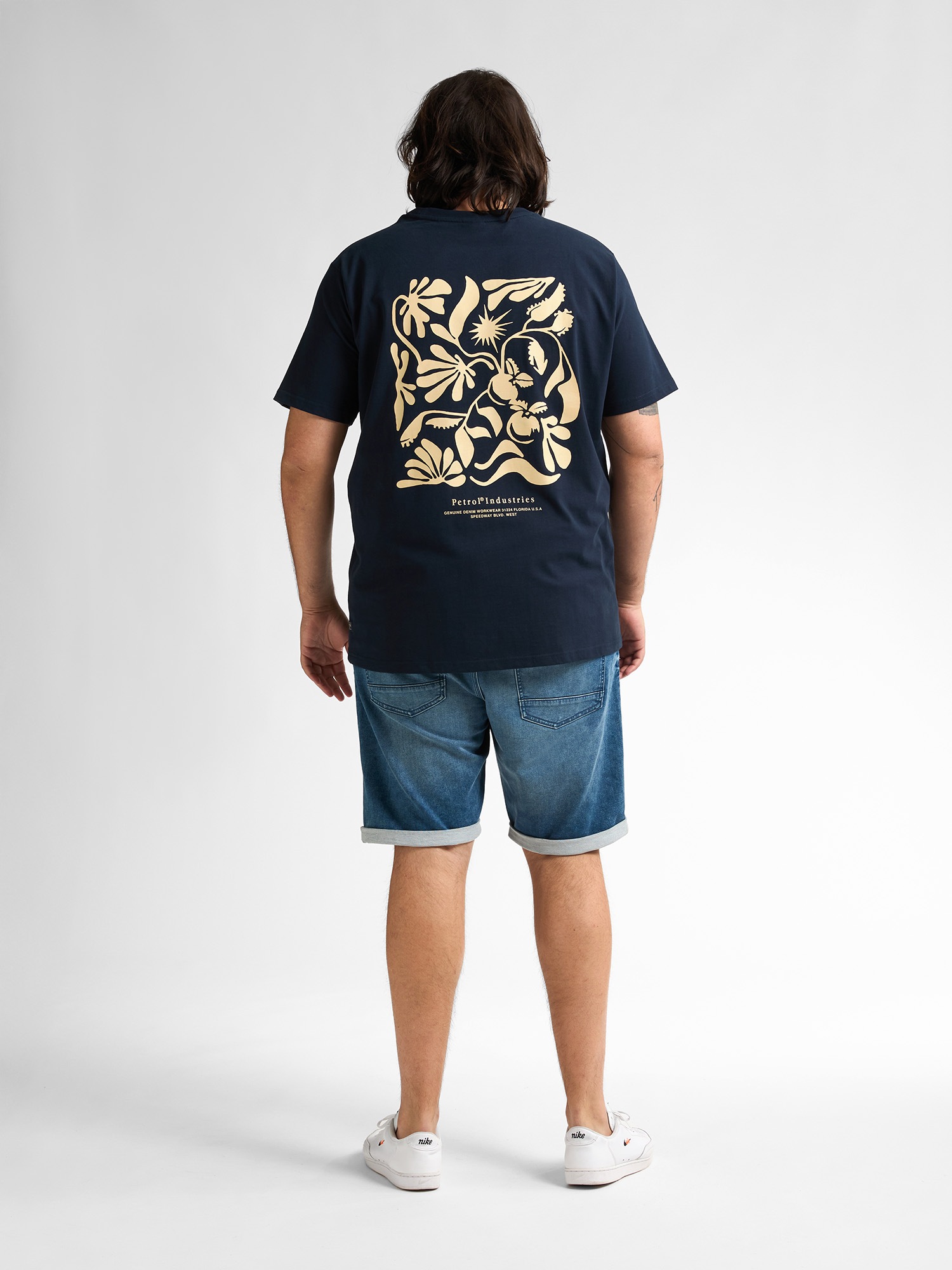 Petrol Industries Jeansshorts, mit Aufschlag