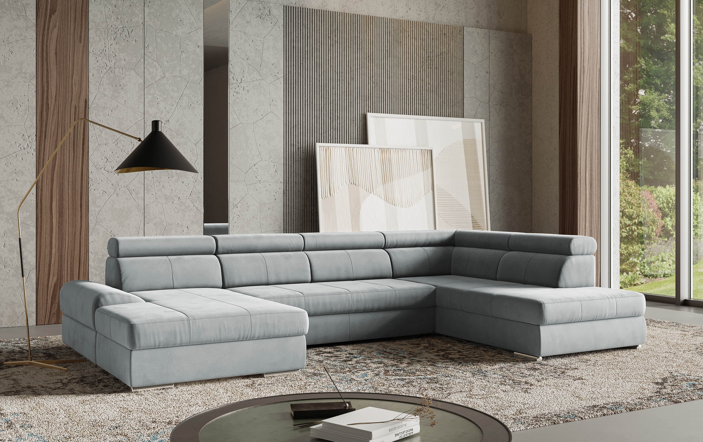 sit&more Wohnlandschaft »U-Form« mit verstellbaren Kopfteilen, wahlweise mi günstig online kaufen