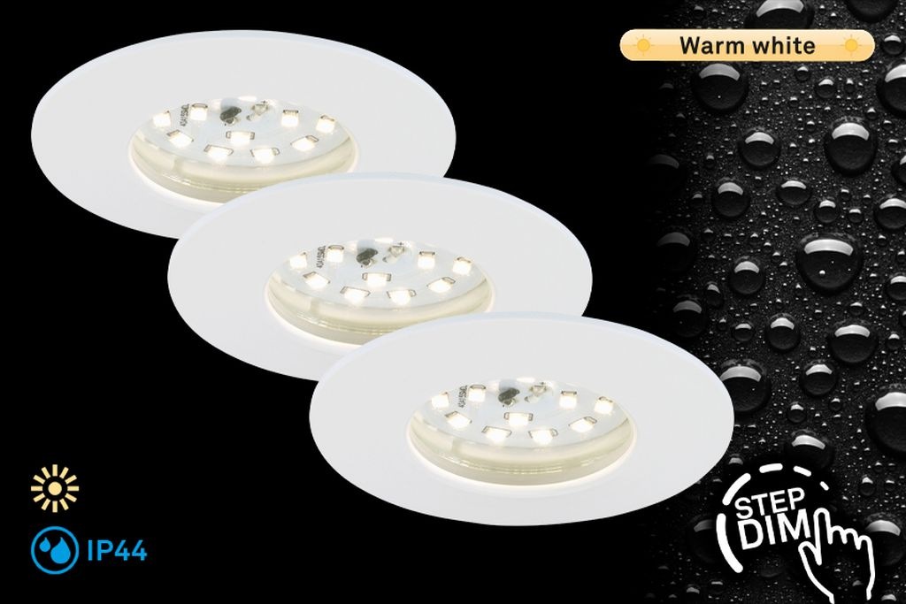 Briloner Leuchten LED Einbauleuchte »ATTACH DIM«, 3er-Set, LED fest verbaut günstig online kaufen