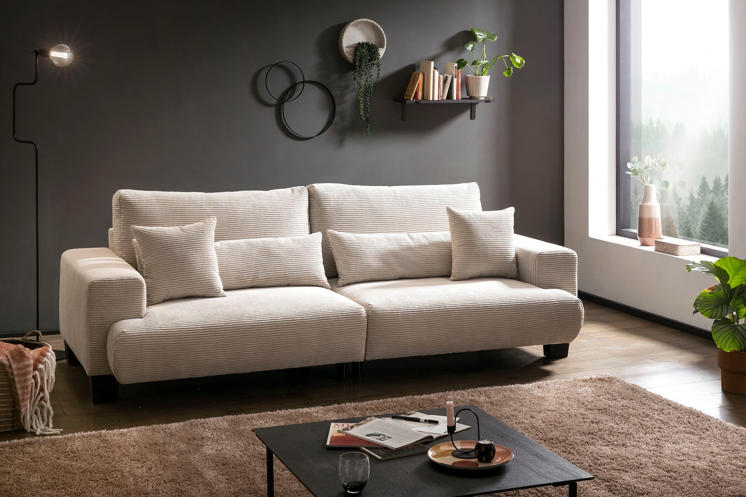 exxpo - frei fashion sofa inklusive und auf Raum kaufen Rechnung im Zierkissen, Rücken- Big-Sofa stellbar »Big Ayo«, loser