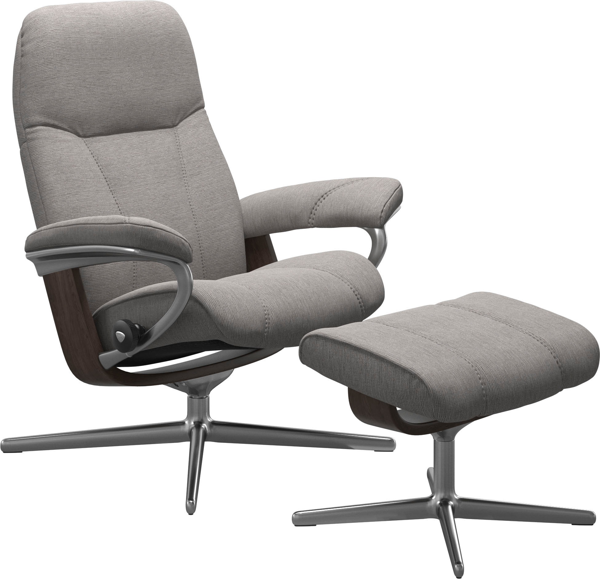 Stressless® Relaxsessel »Consul«, mit Cross Base, Größe S, M & L, Holzakzent Wenge