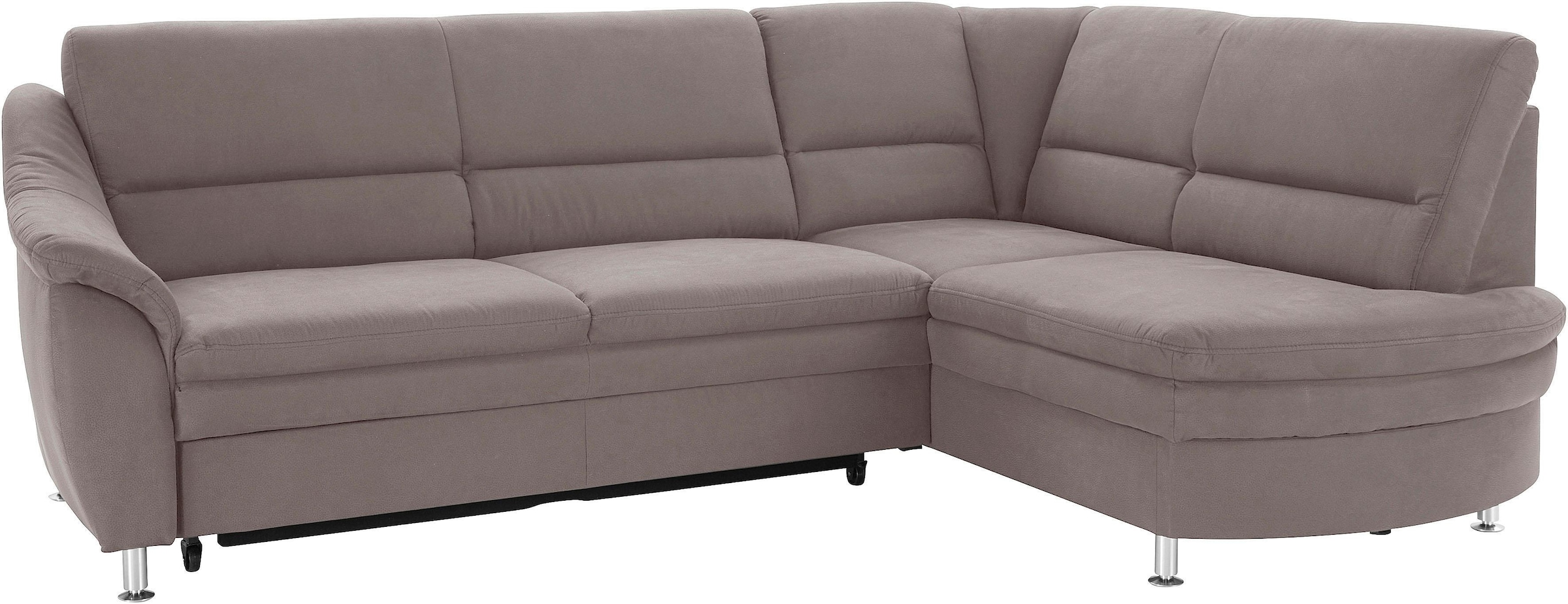 sit&more Ecksofa »Cardoso L-Form« mit Federkern, wahlweise mit Bettfunktion und Schubkasten