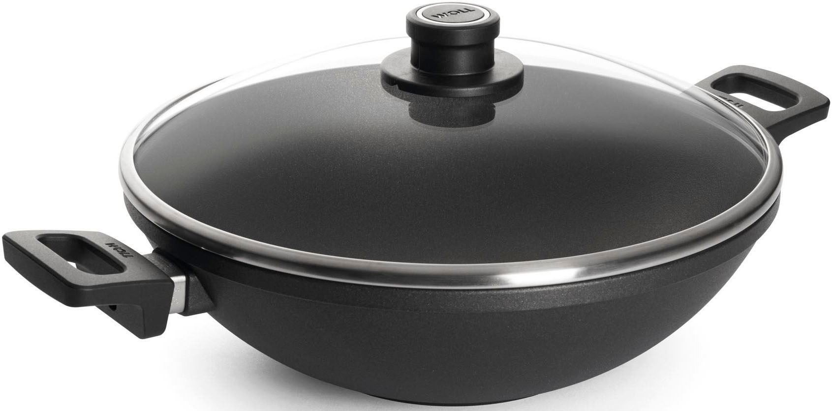 WOLL MADE IN GERMANY Wok »Nowo«, Aluminiumguss, (1 tlg.), von Hand gegossen, Ø 32 cm, Induktion, Made in Germany