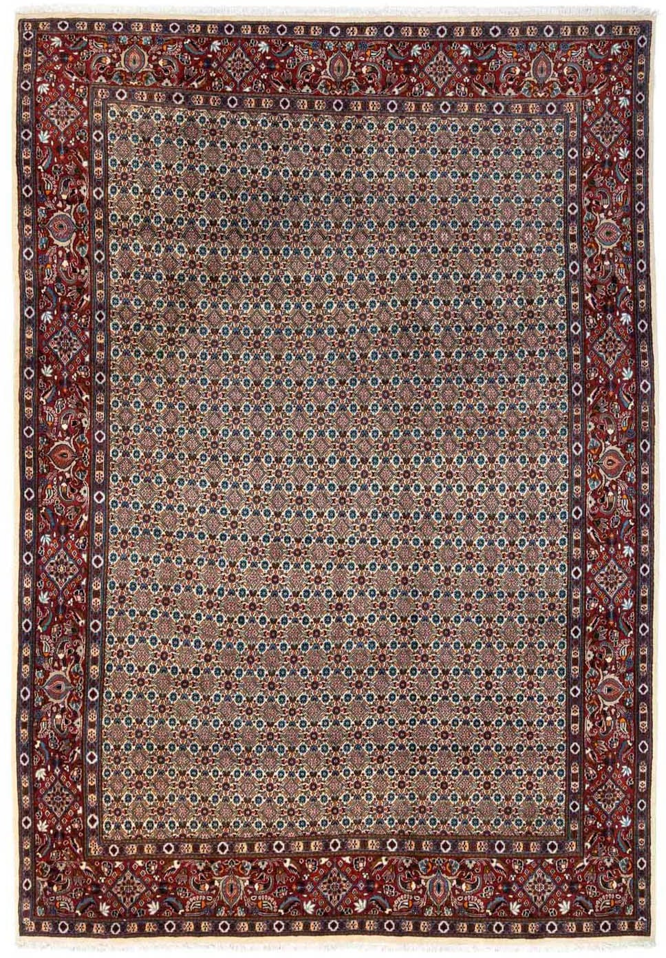 morgenland Wollteppich »Nain - 9la Medaillon Marrone chiaro 350 x 245 cm«, günstig online kaufen