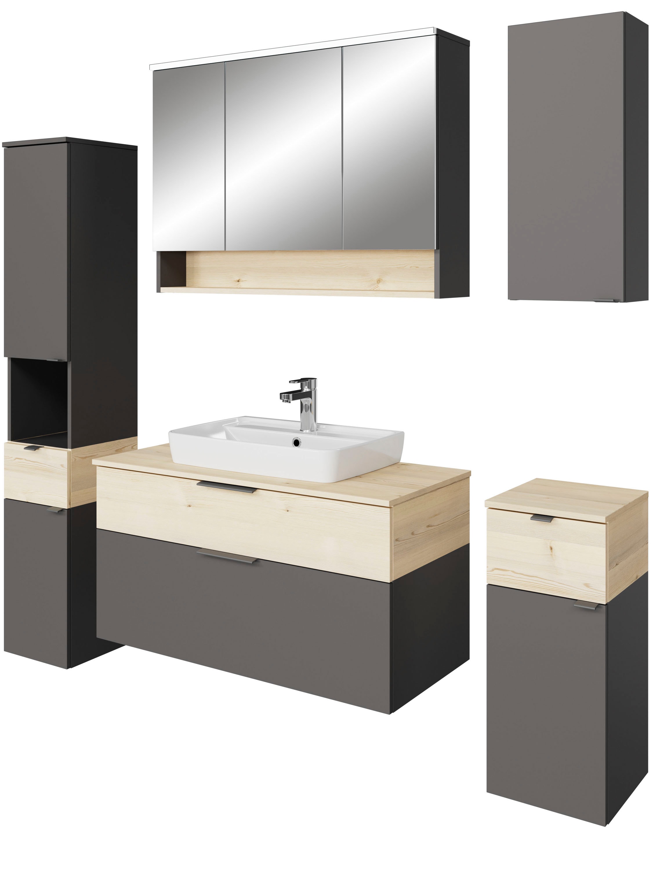 Saphir Badmöbel-Set »Quickset 394«, (Komplett-Set, 6 St.) günstig online kaufen