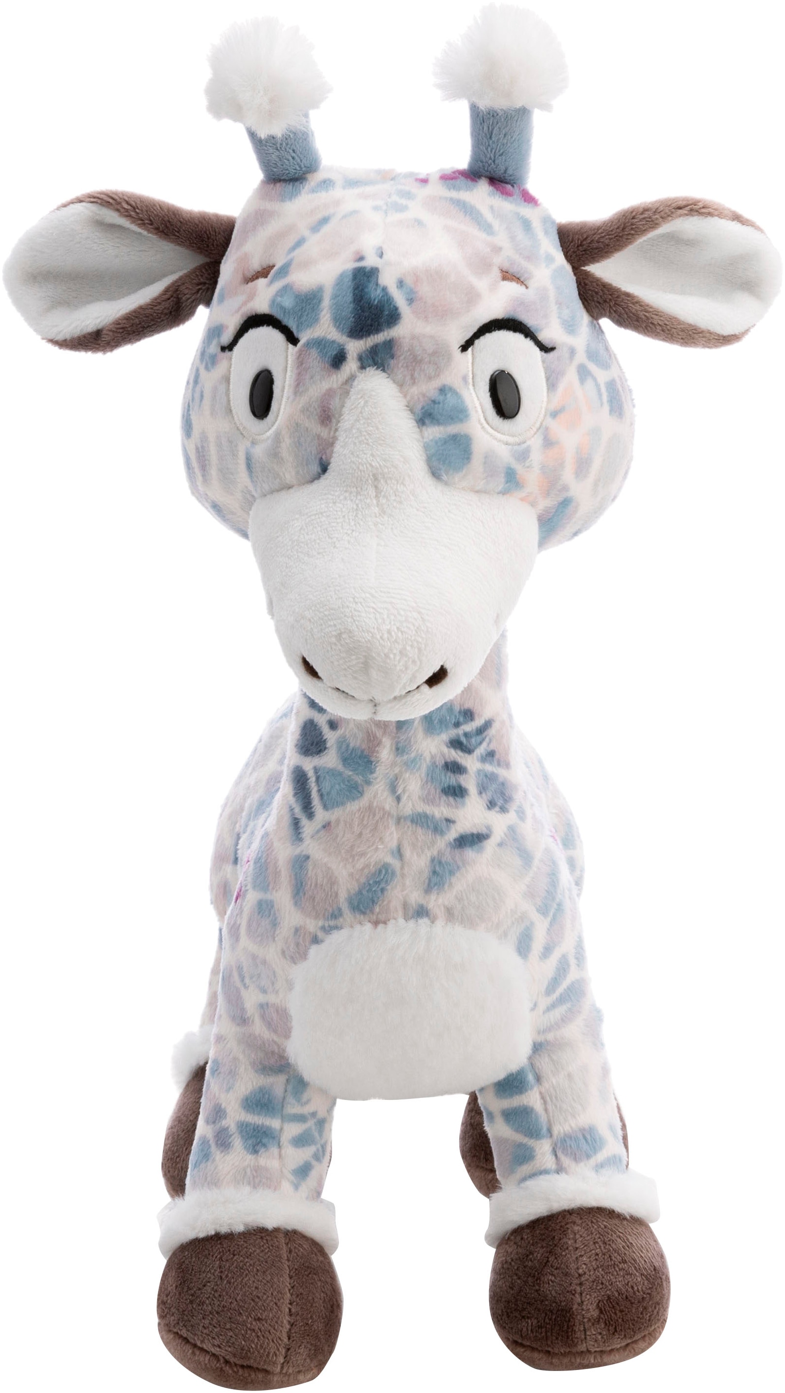 Nici Kuscheltier »Winter, Giraffe Winny Winterfur, 27 cm stehend«, stehend; enthält recyceltes Material (Global Recycled Standard)