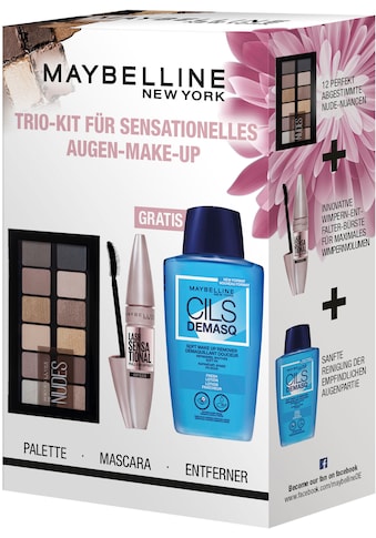 Schmink-Set »Maybelline New York Trio Kit Augen Make-Up Set«, (Set, 3 tlg.)