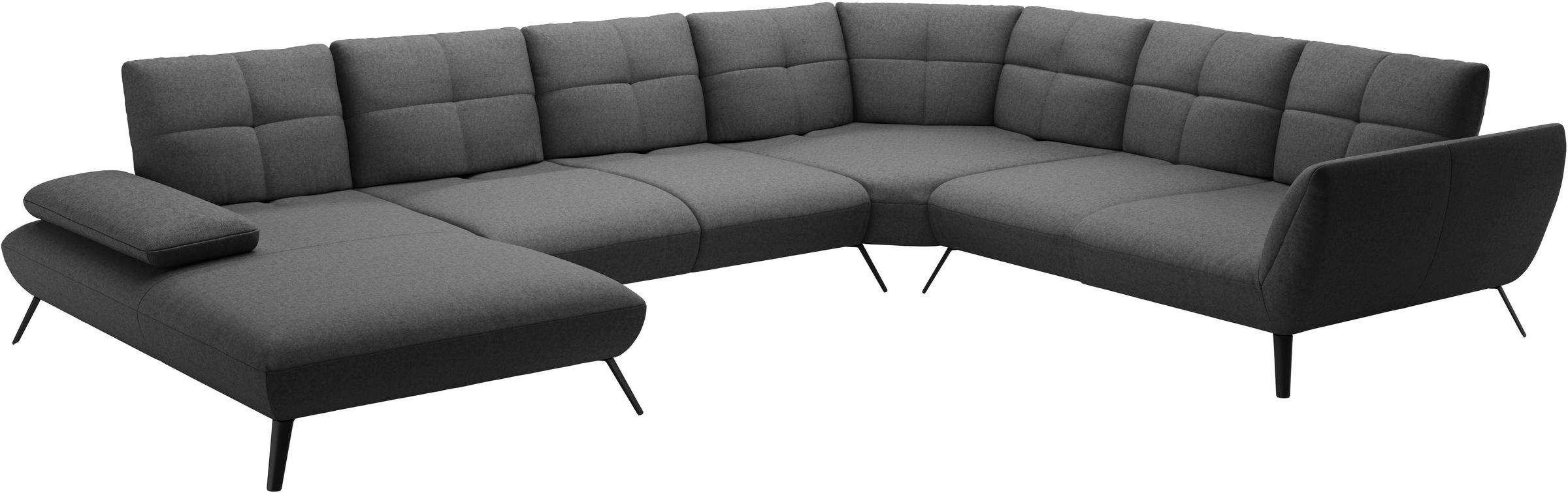 Places of Style Wohnlandschaft »Mikado U-Form«, inkl. Sitztiefenverstellung und Armteilverstellung
